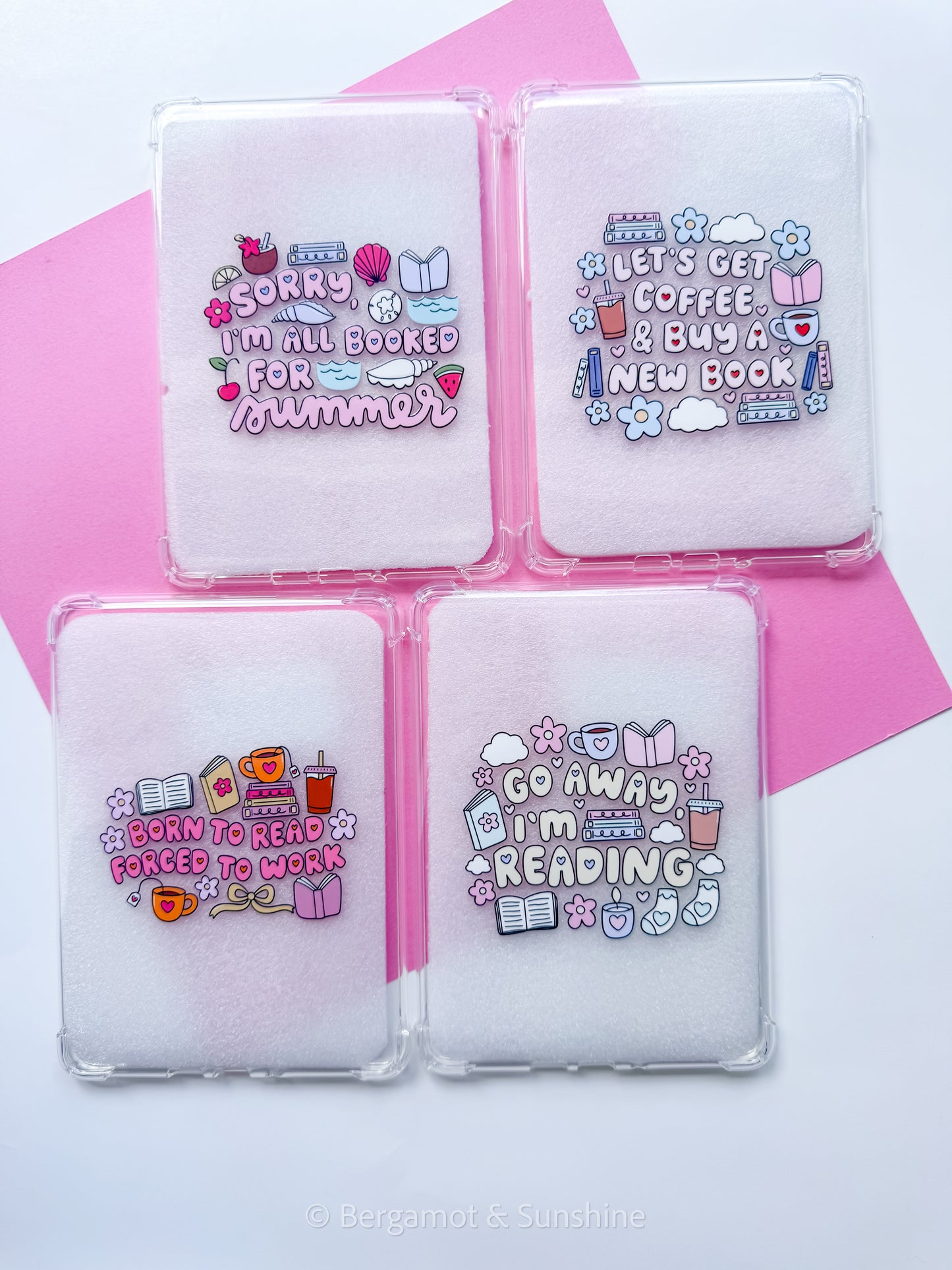 Lets Get Coffee & Buy a New Book E Reader Case