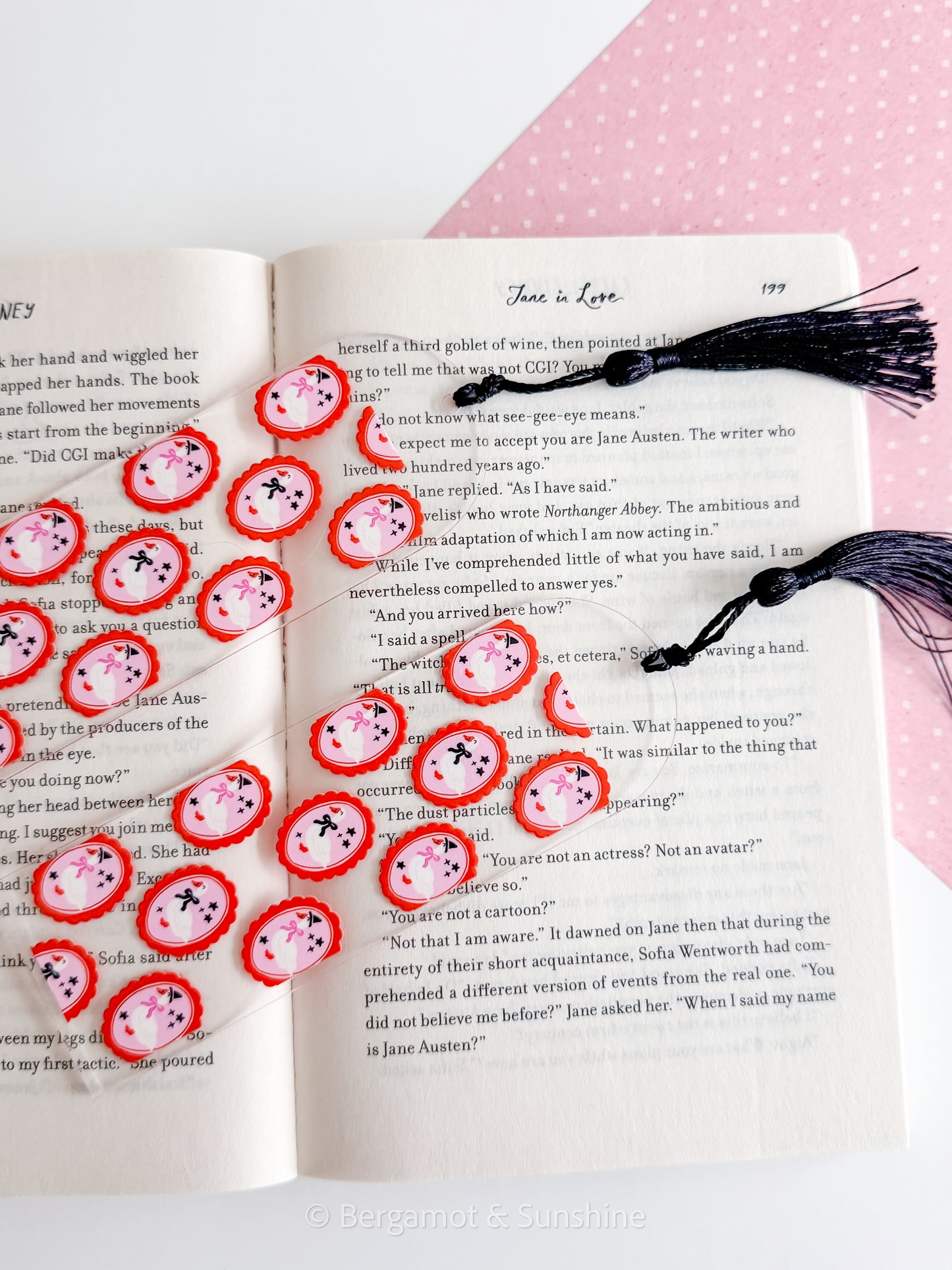 Spooky Geese Cameo Bookmark