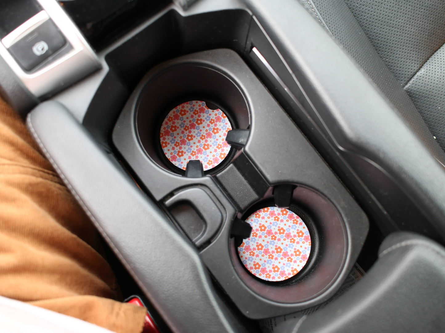 Mini Floral Car Coaster Set (more colors available)