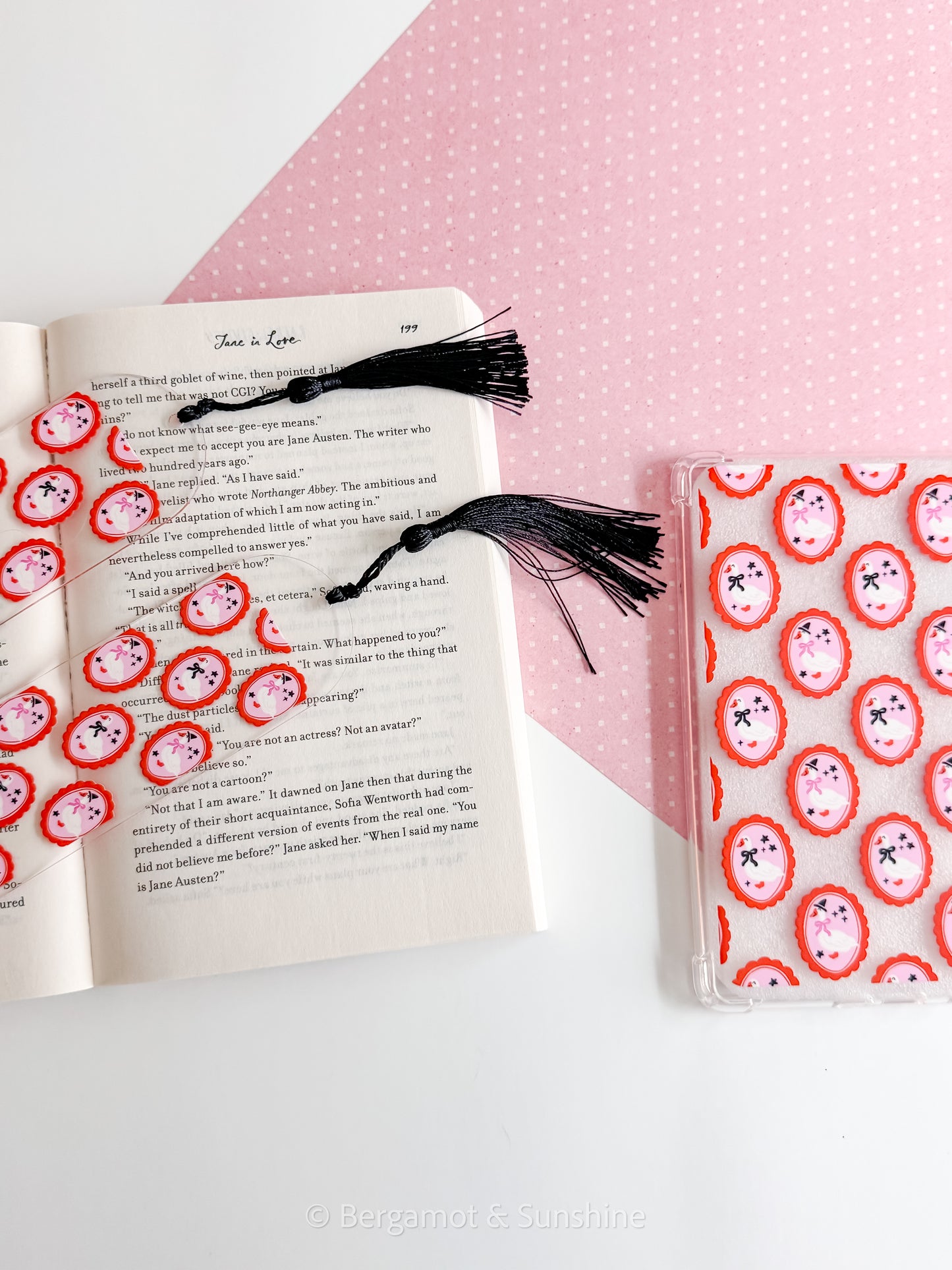 Spooky Geese Cameo Bookmark