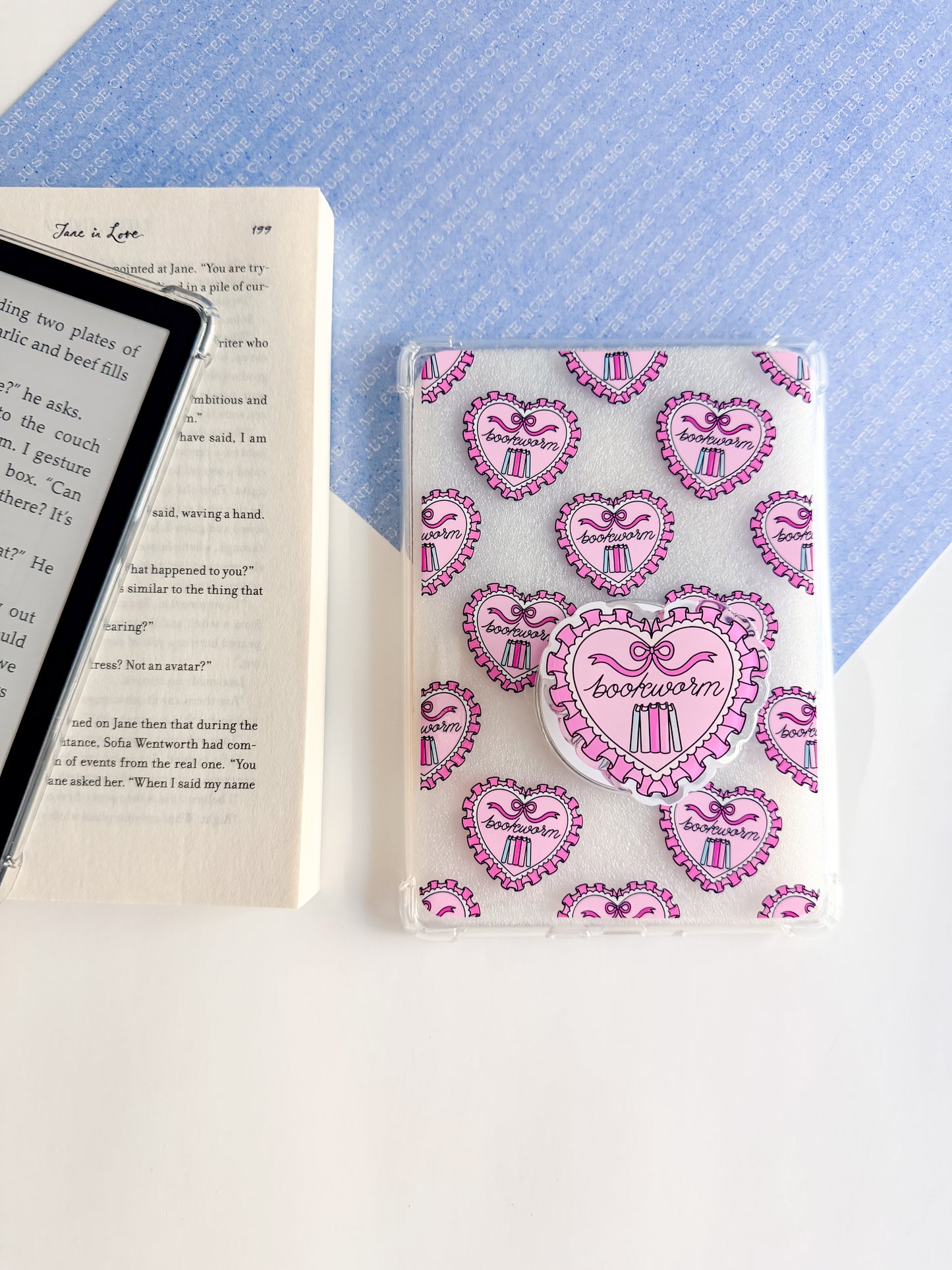 Bookworm at Heart Magsafe Phone and E reader Grip