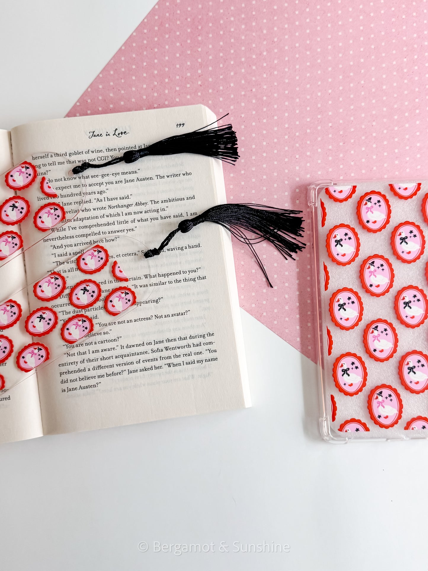 Spooky Geese Cameo Bookmark