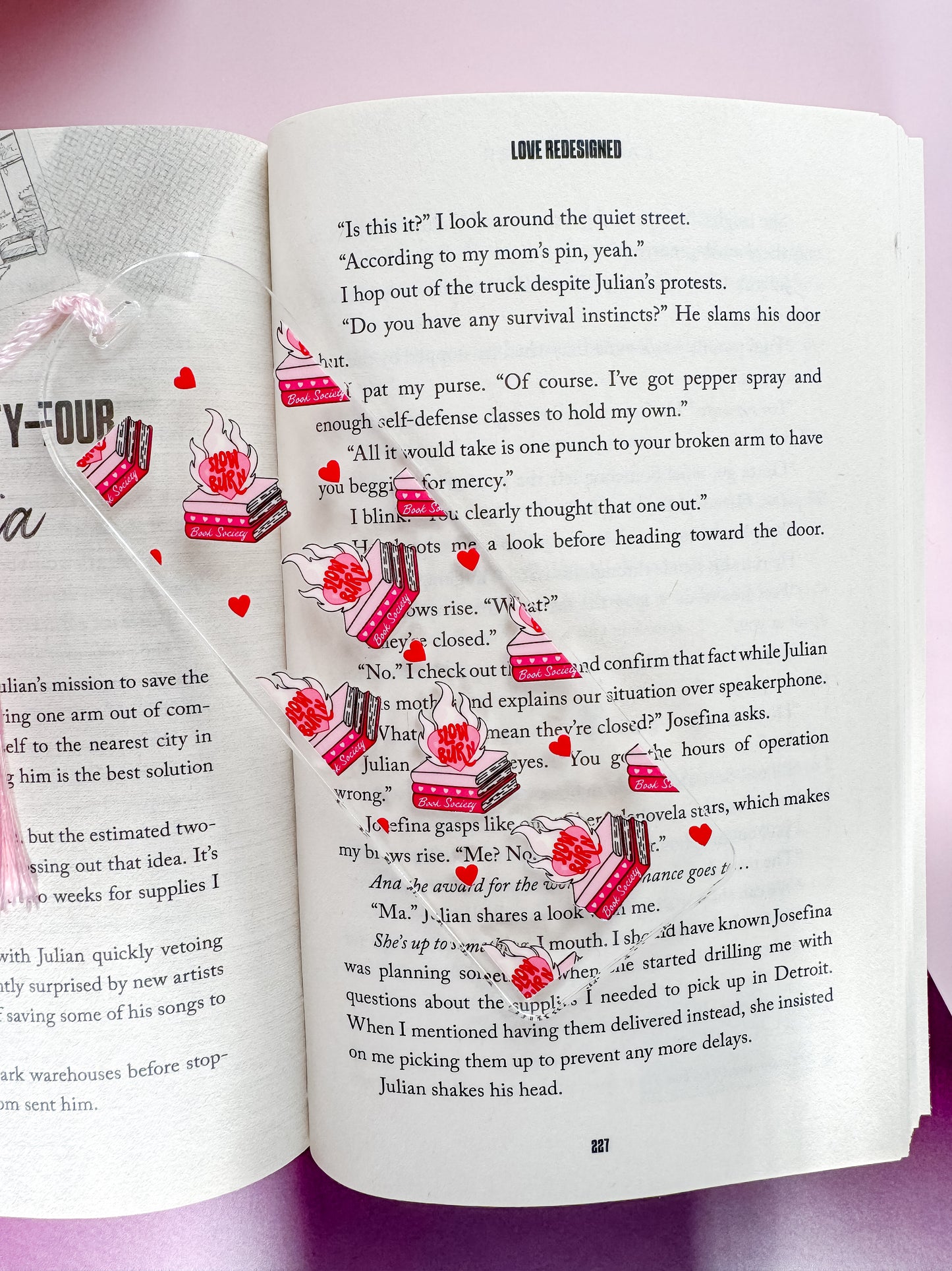 Slow Burn Acrylic Bookmark
