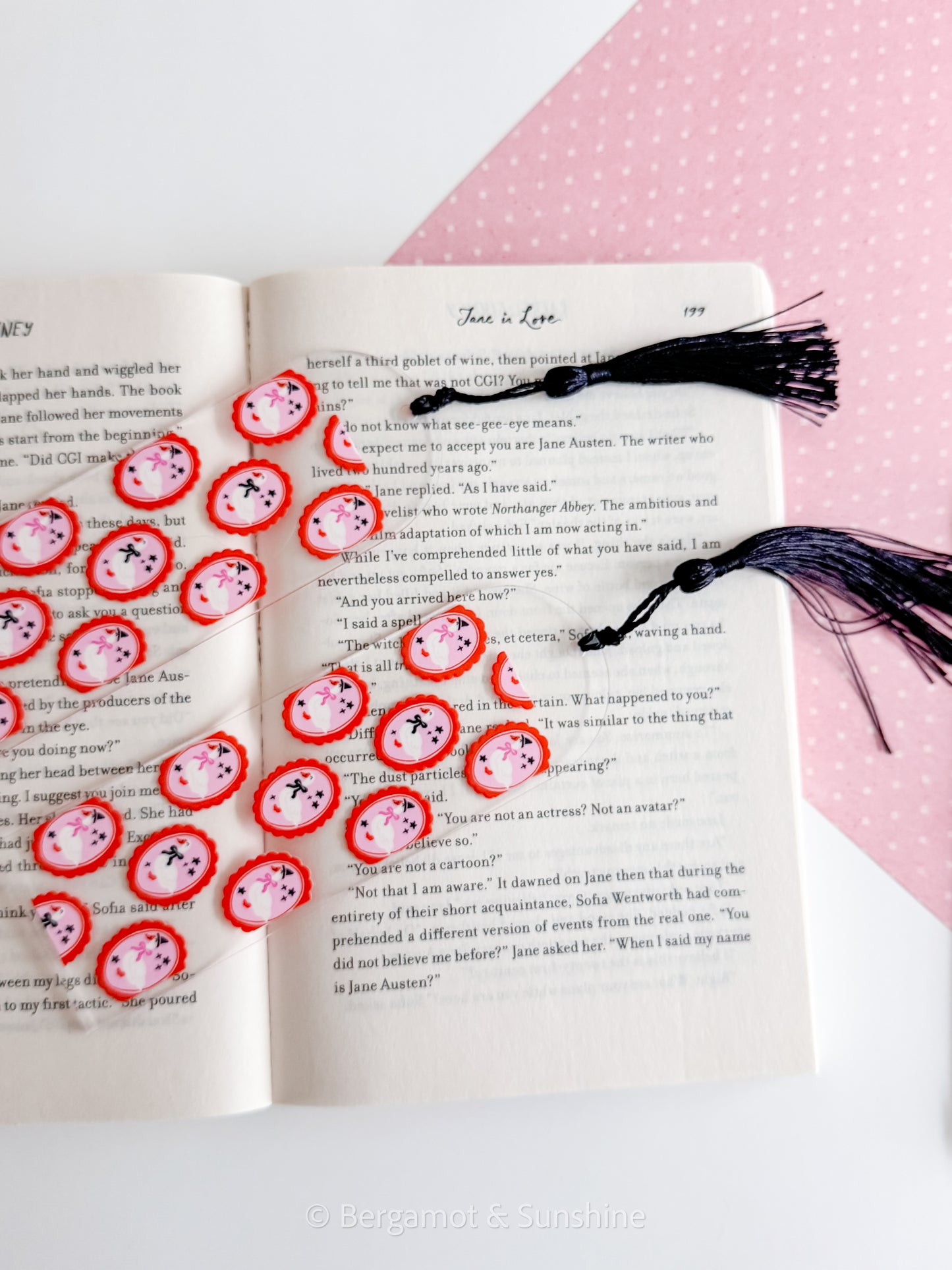 Spooky Geese Cameo Bookmark