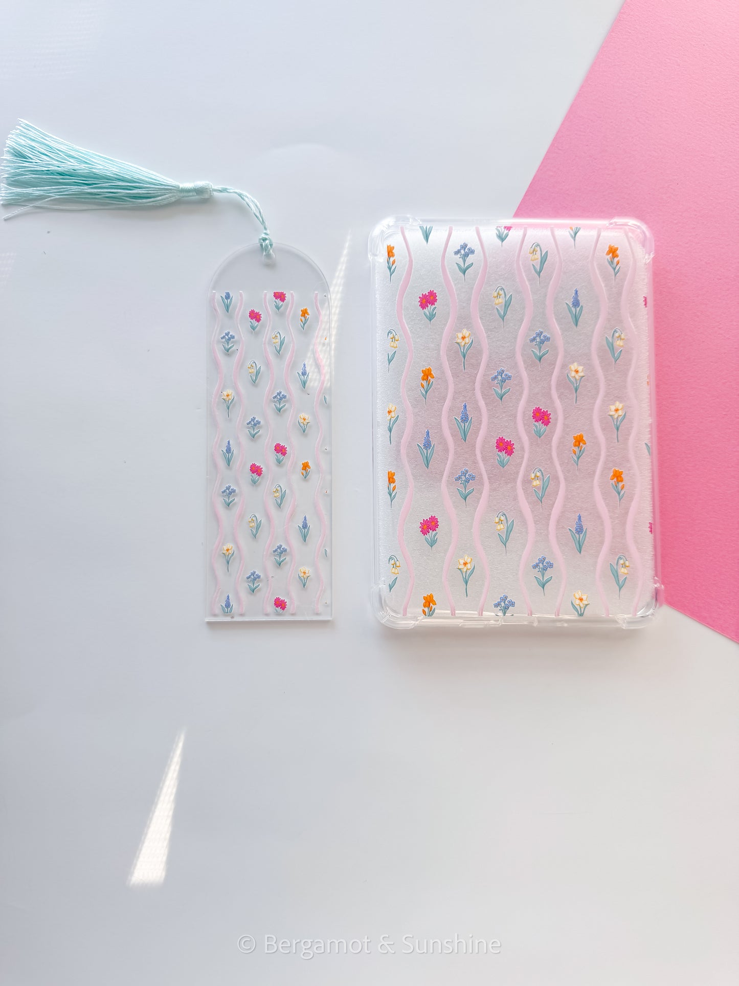 Dainty Florals Acrylic Bookmark