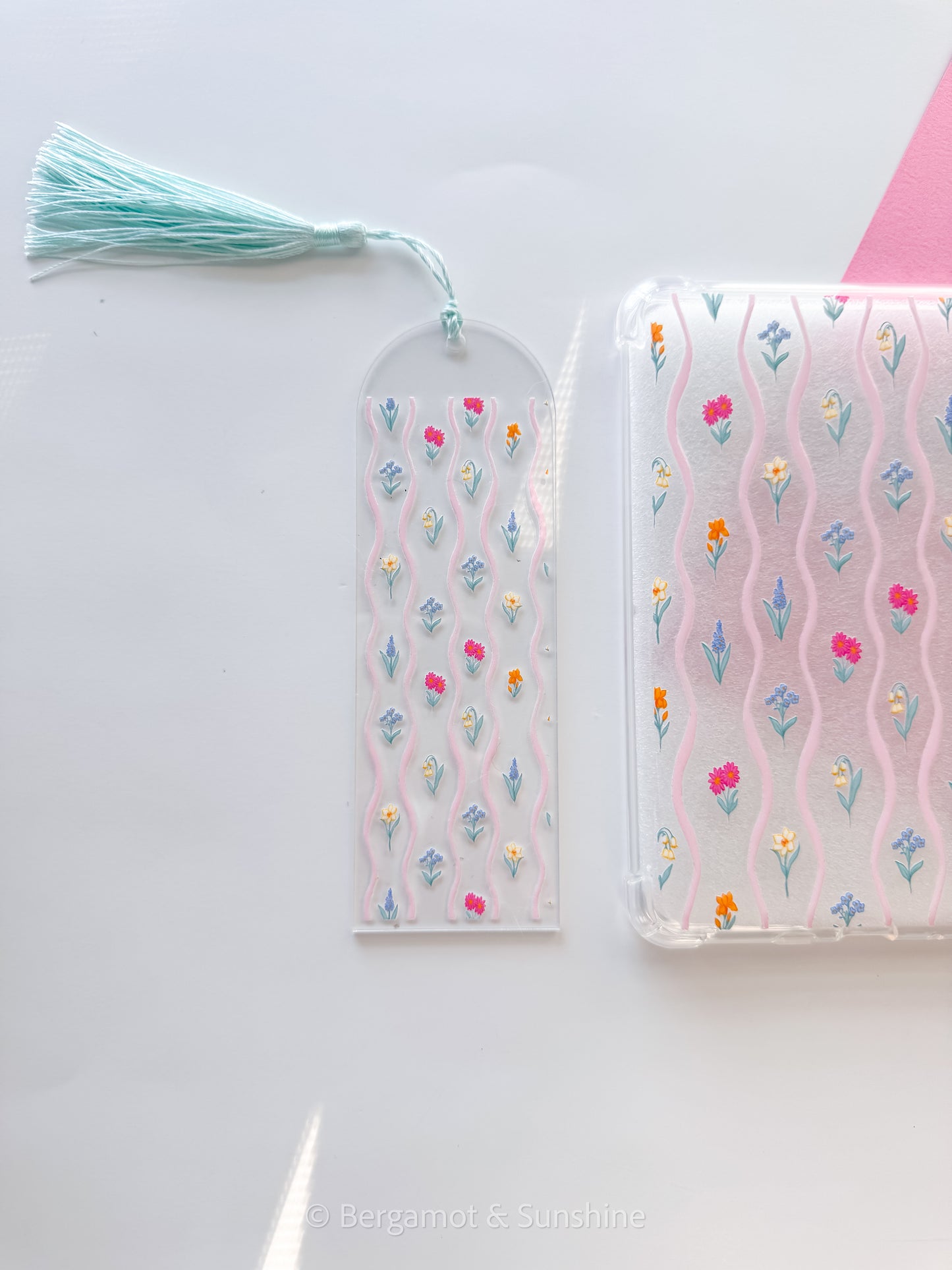 Dainty Florals Acrylic Bookmark