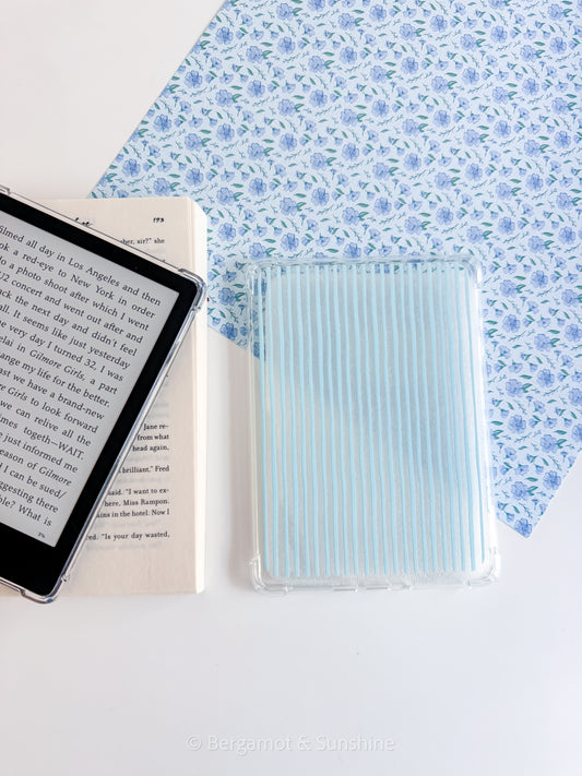 Blue Stripes Kindle Case