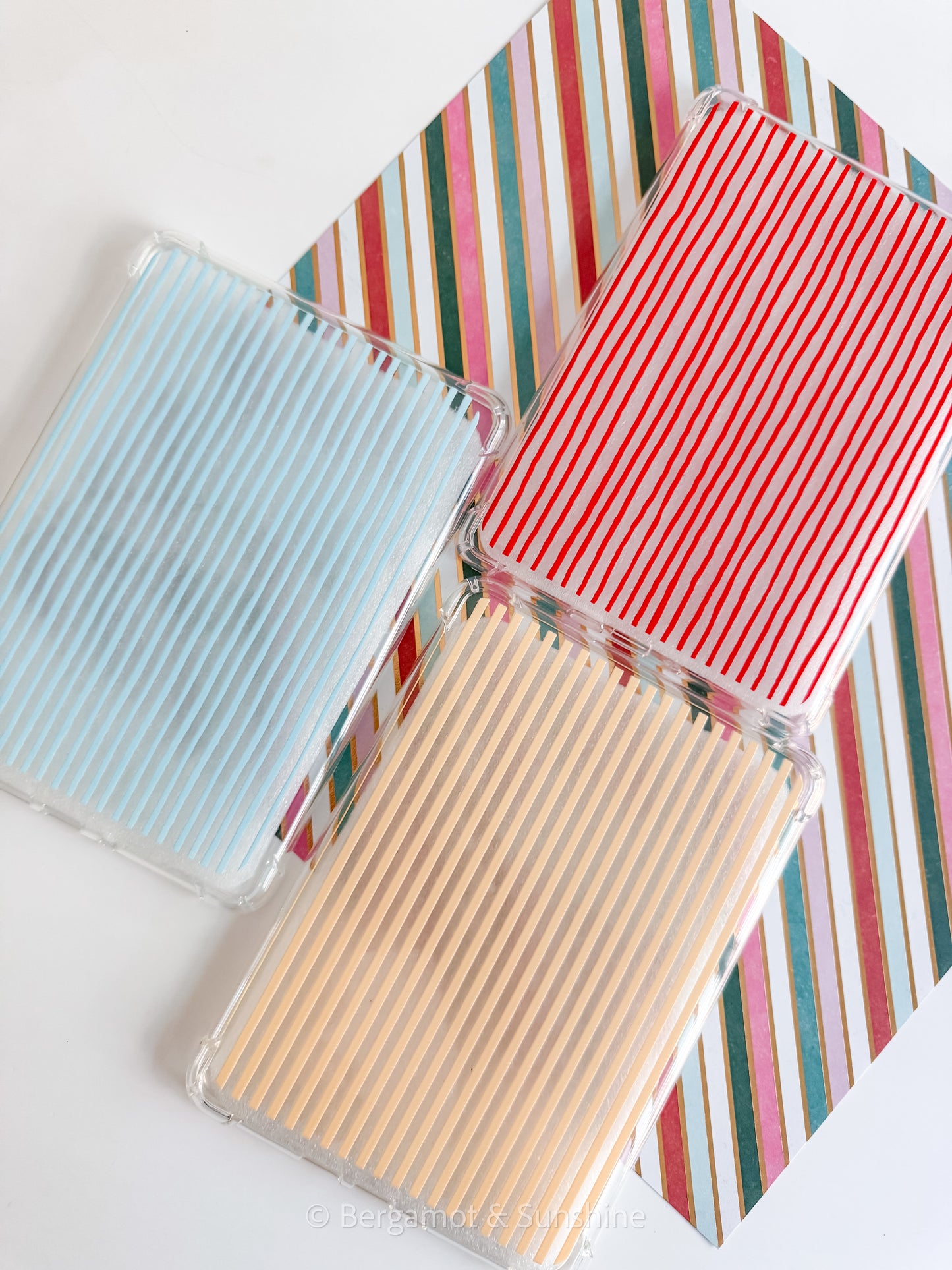Blue Stripes Kindle Case