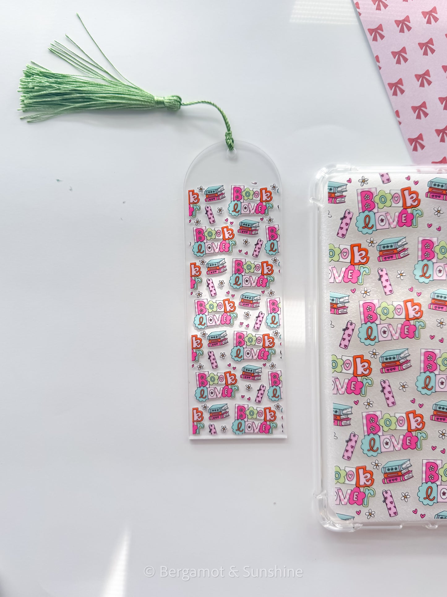 Book Lover Acrylic Bookmark