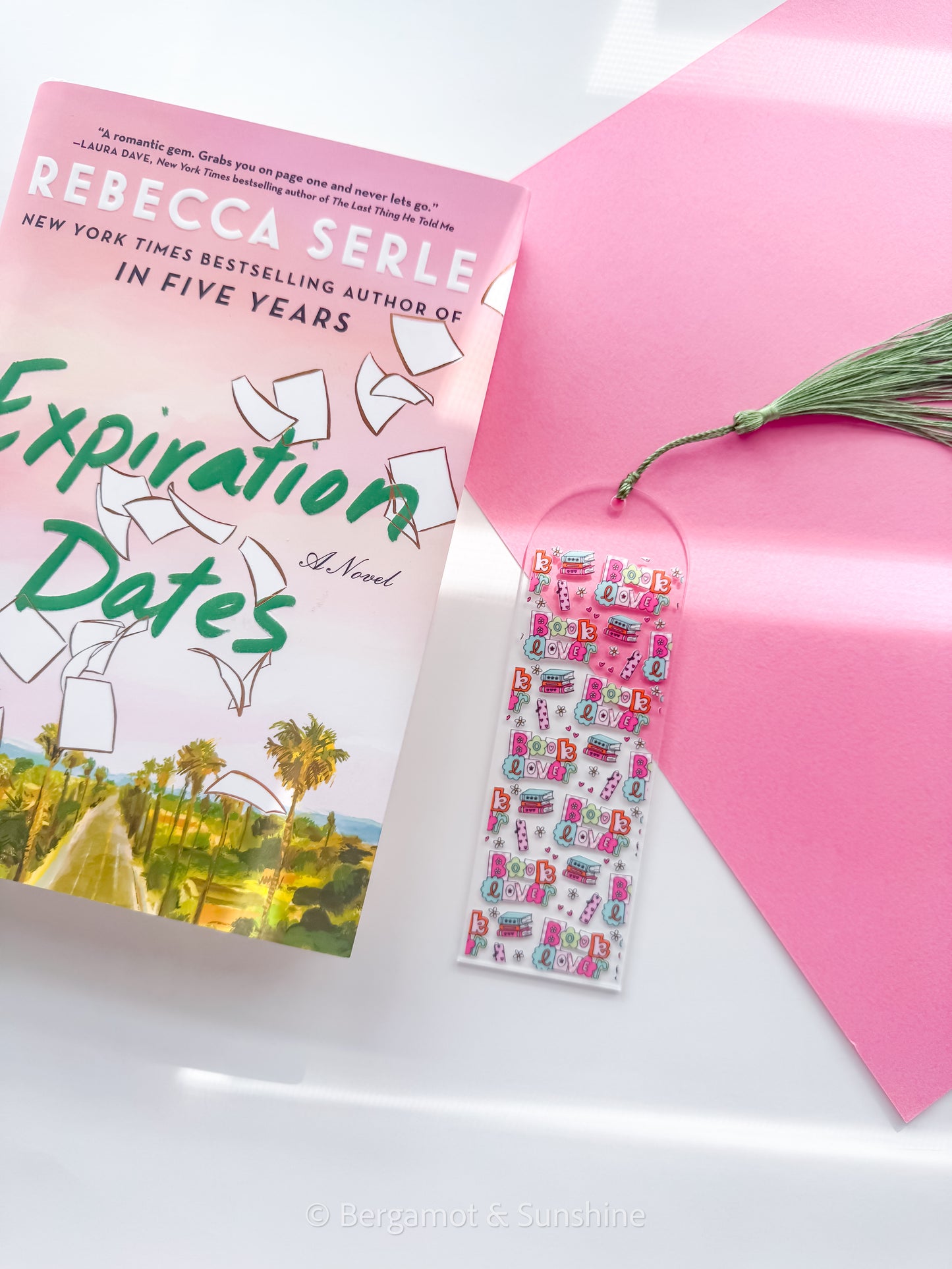 Book Lover Acrylic Bookmark