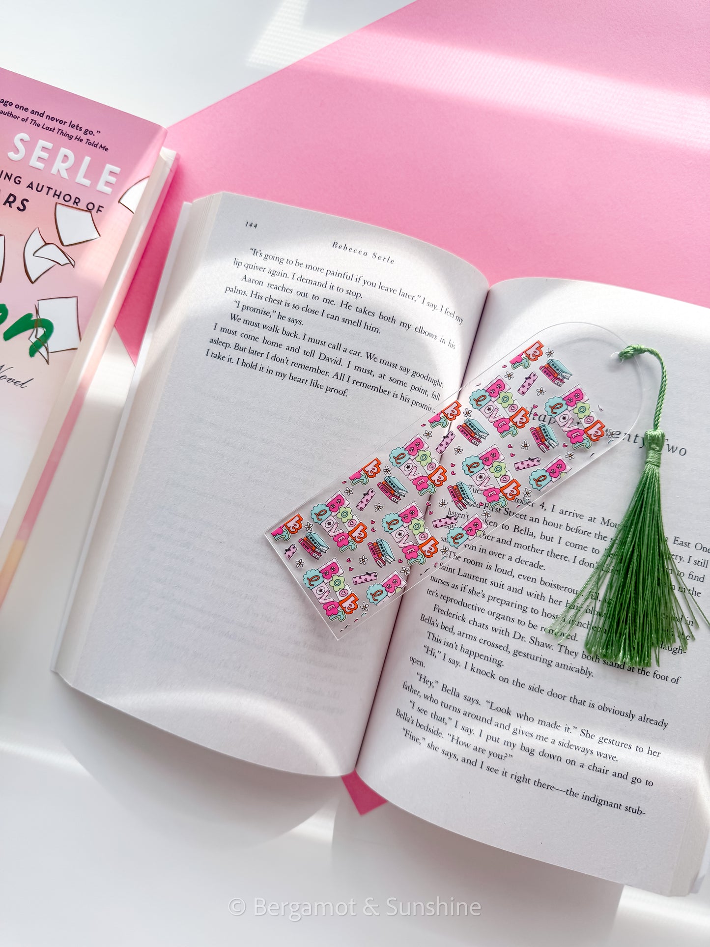 Book Lover Acrylic Bookmark