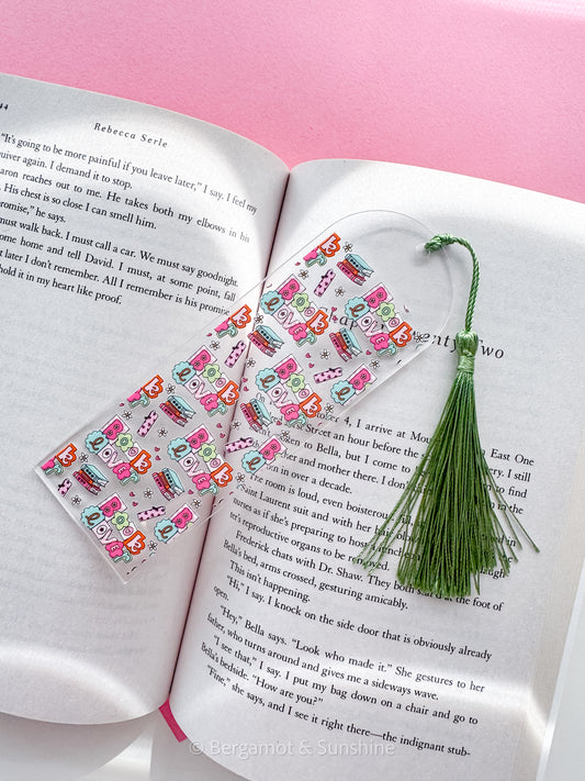 Book Lover Acrylic Bookmark