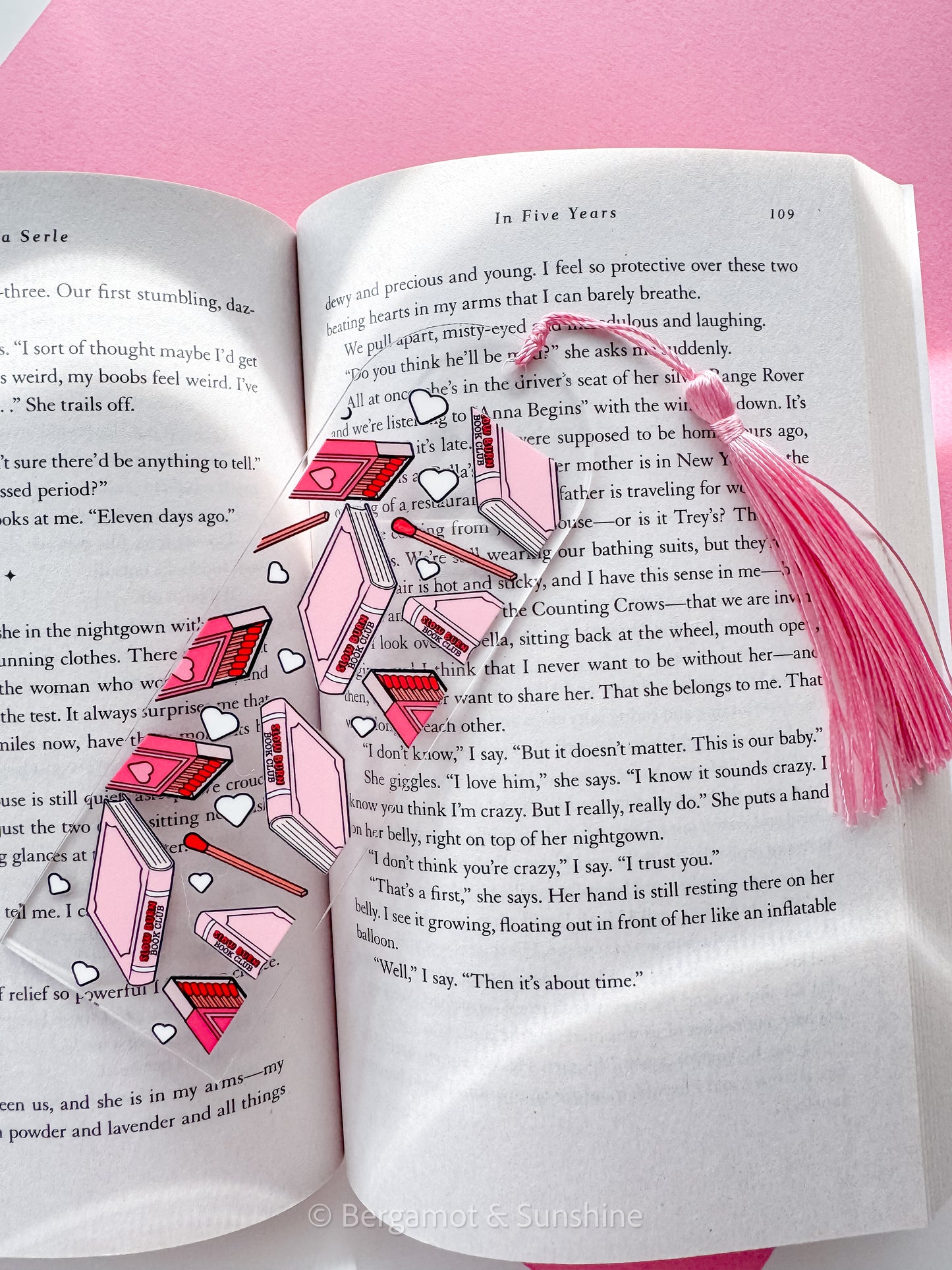 Slow Burn Match Box Acrylic Bookmark