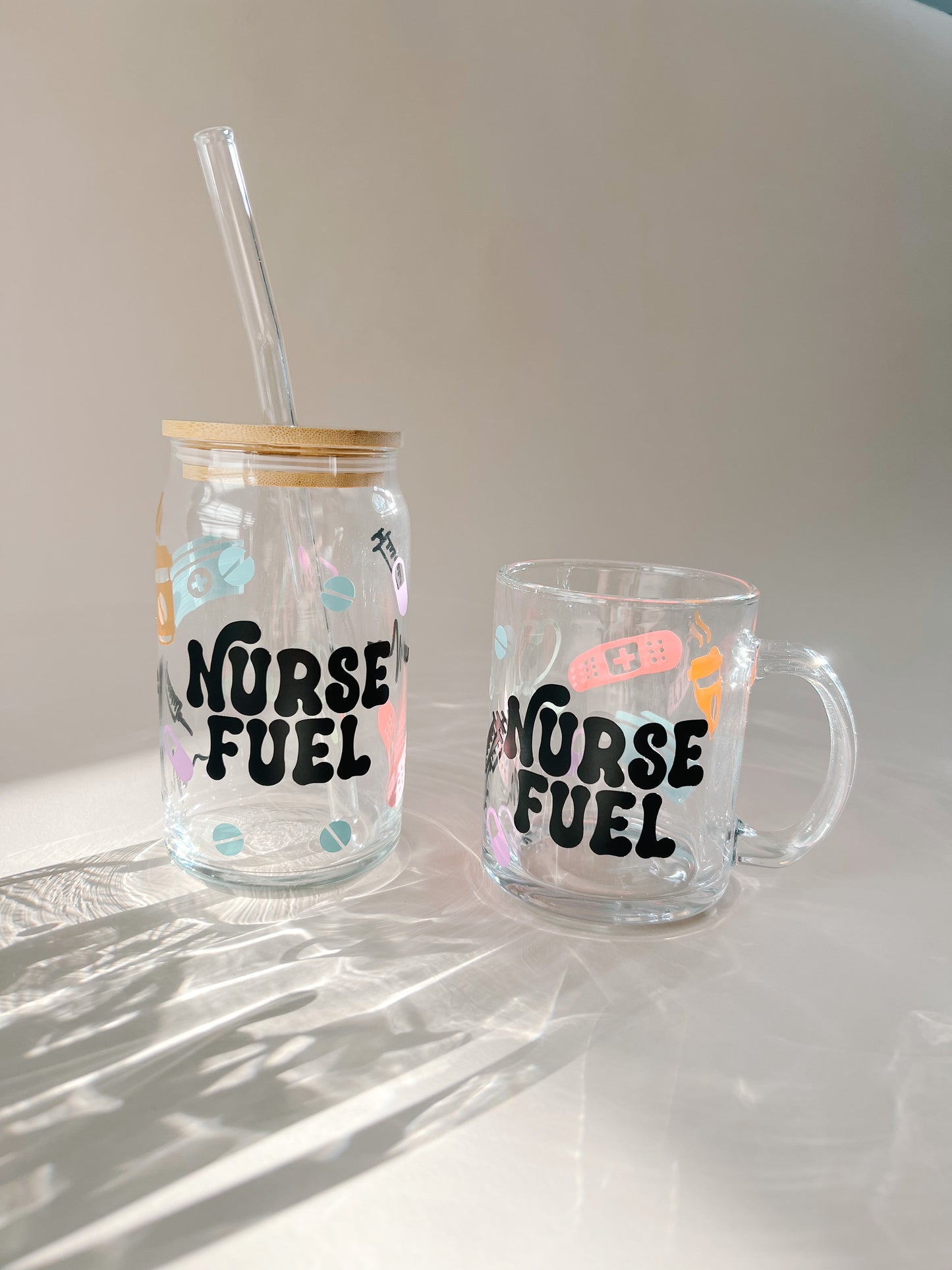 nurse fuel cup and coffee mug trending boho