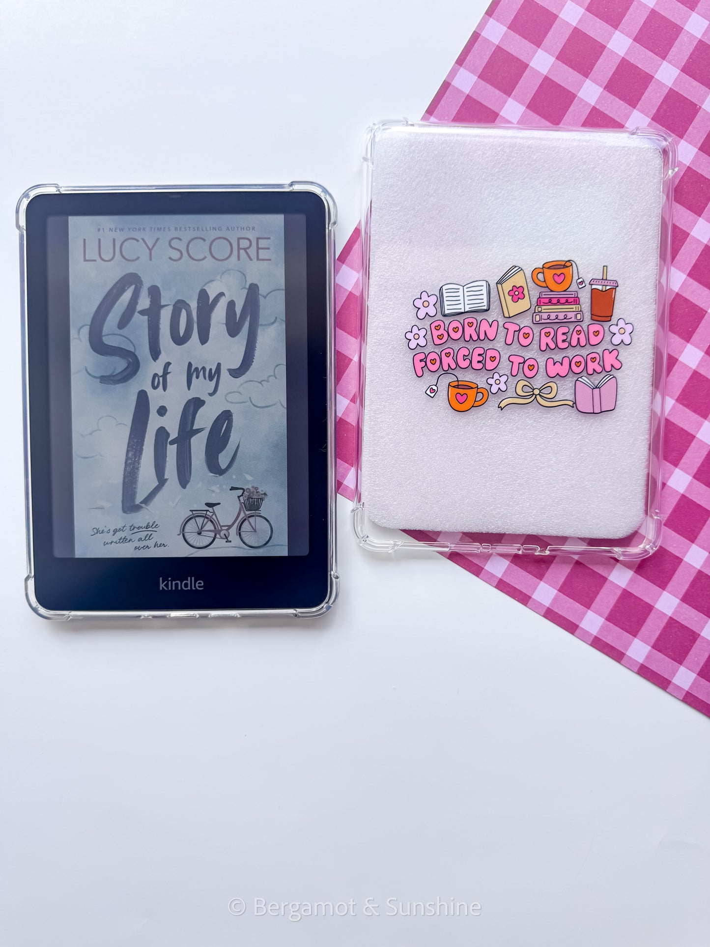 Born to Read Forced to Work E Reader Case