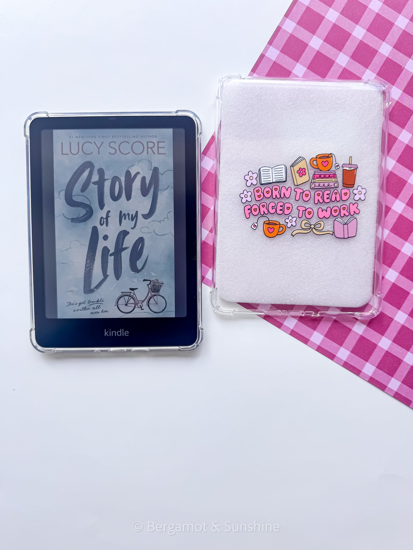 Born to Read Forced to Work E Reader Case