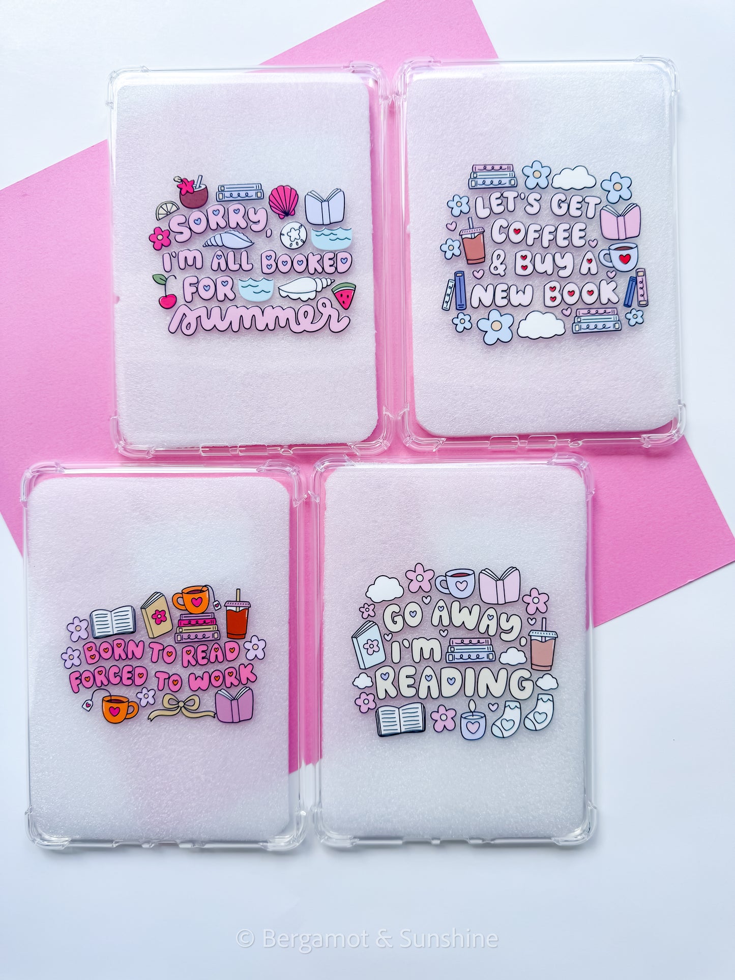 Born to Read Forced to Work E Reader Case