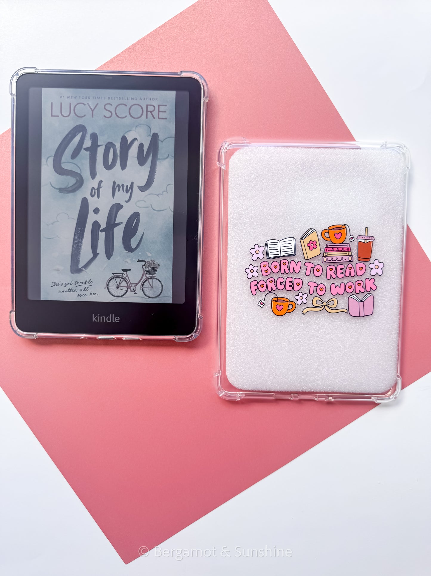 Born to Read Forced to Work E Reader Case