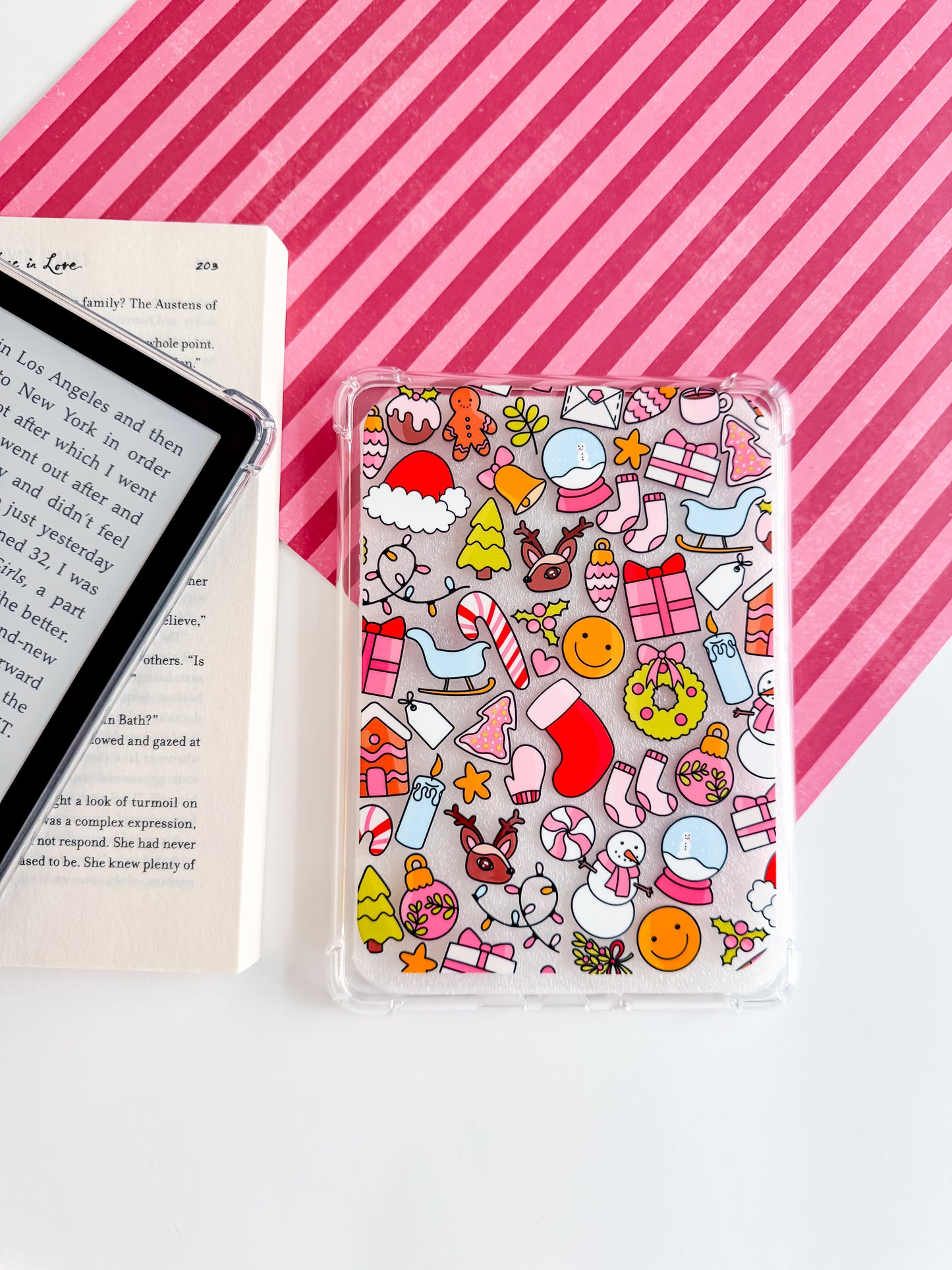 Festive Doodles Kindle Case