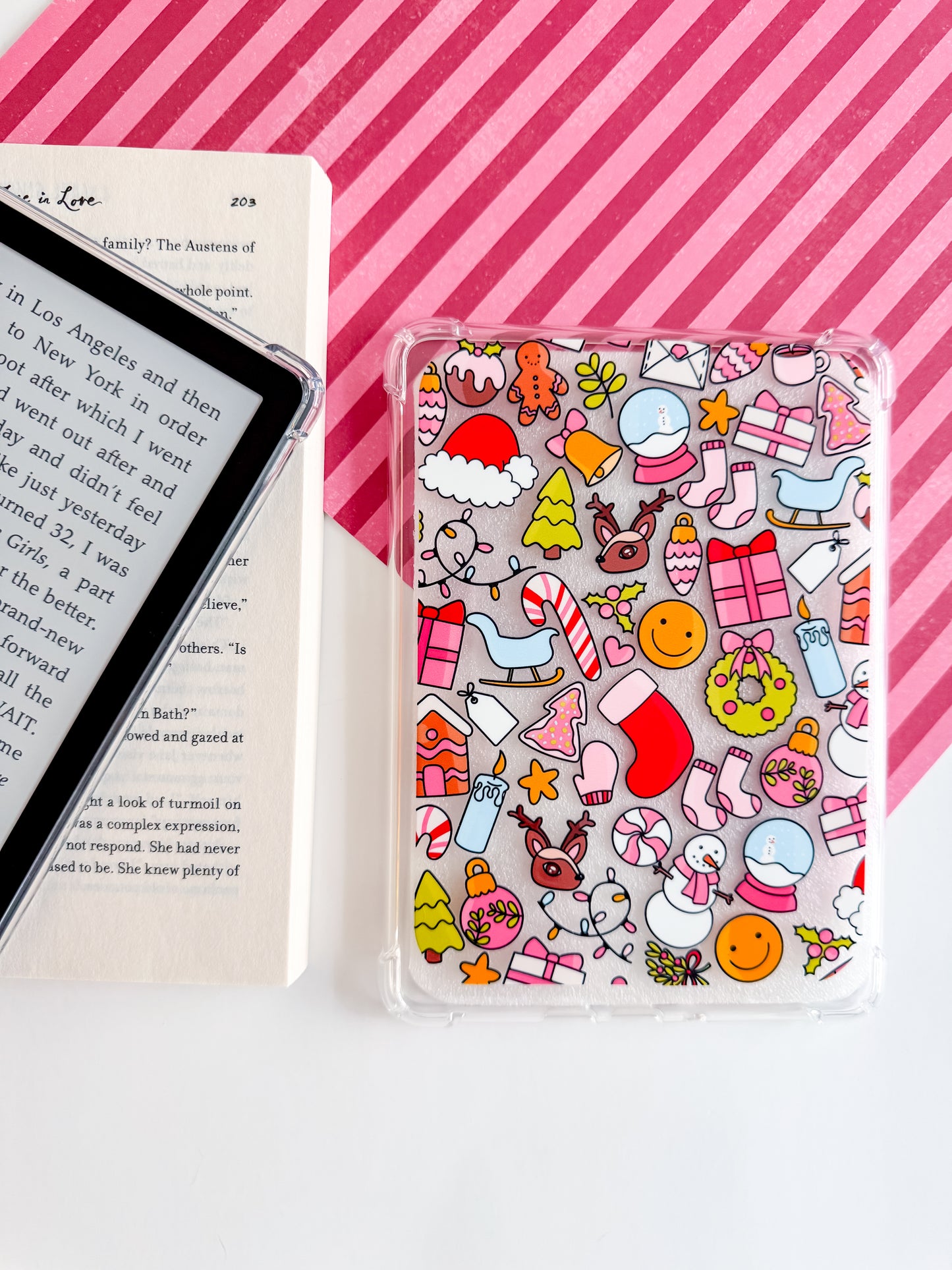 Festive Doodles Kindle Case