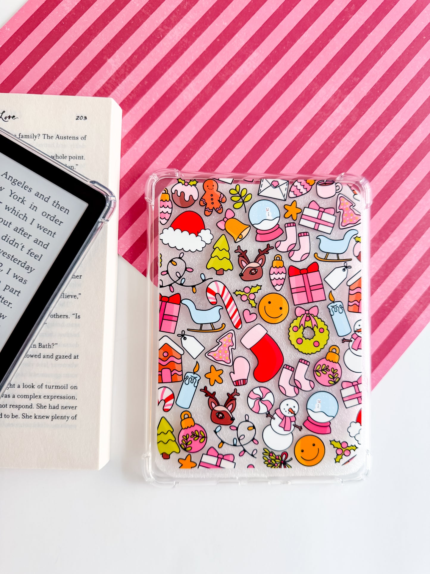 Festive Doodles Kindle Case