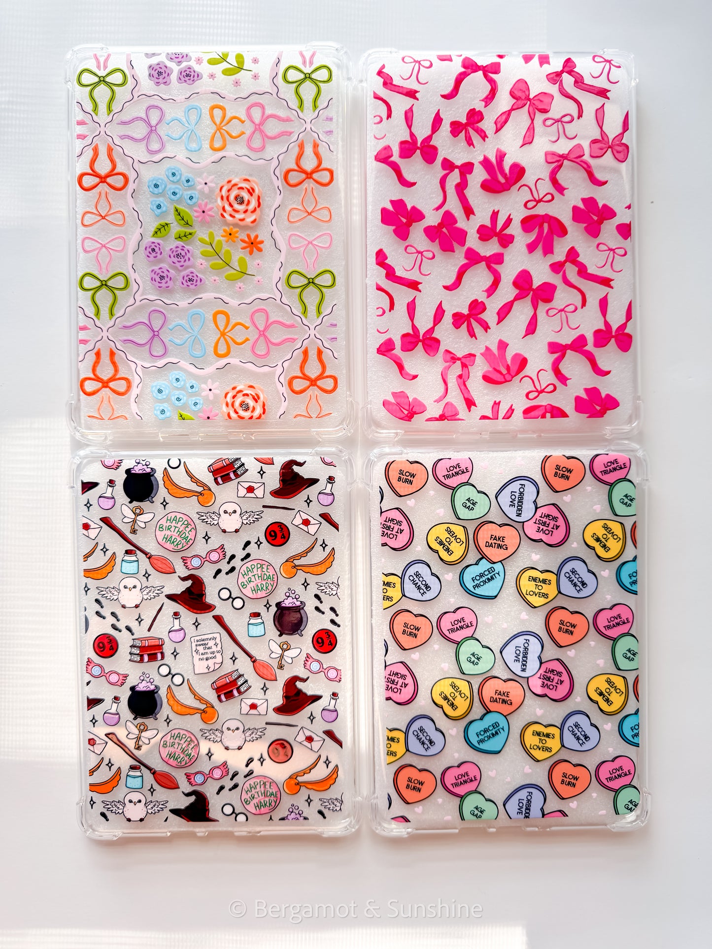 Candy Hearts Romance Tropes Kindle Case