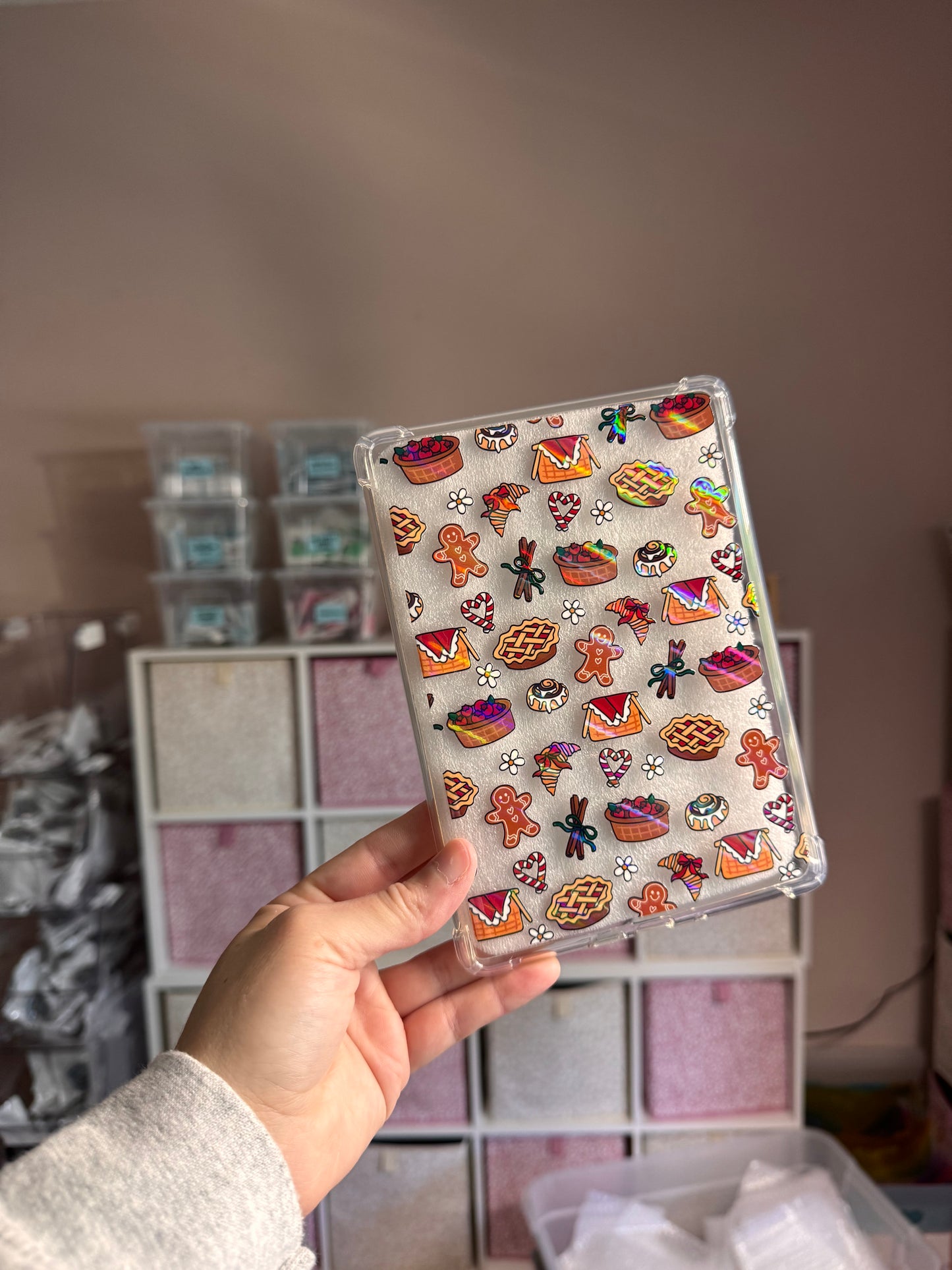 Holiday Sweets and Treats Holographic Kindle Case