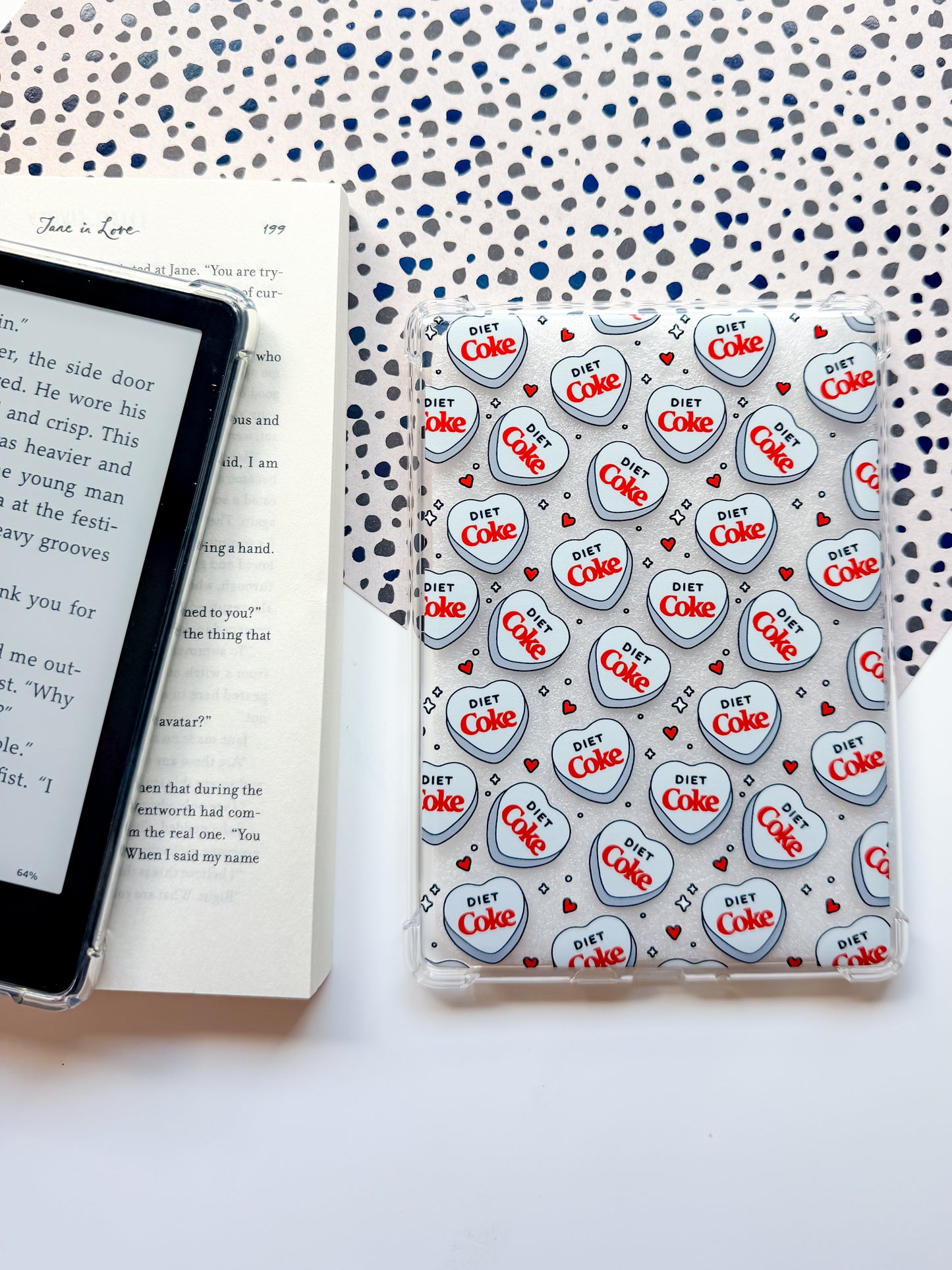 Soda Hearts E Reader Case