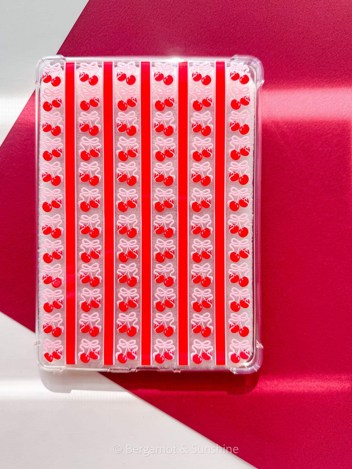 Striped Cherries Kindle Case