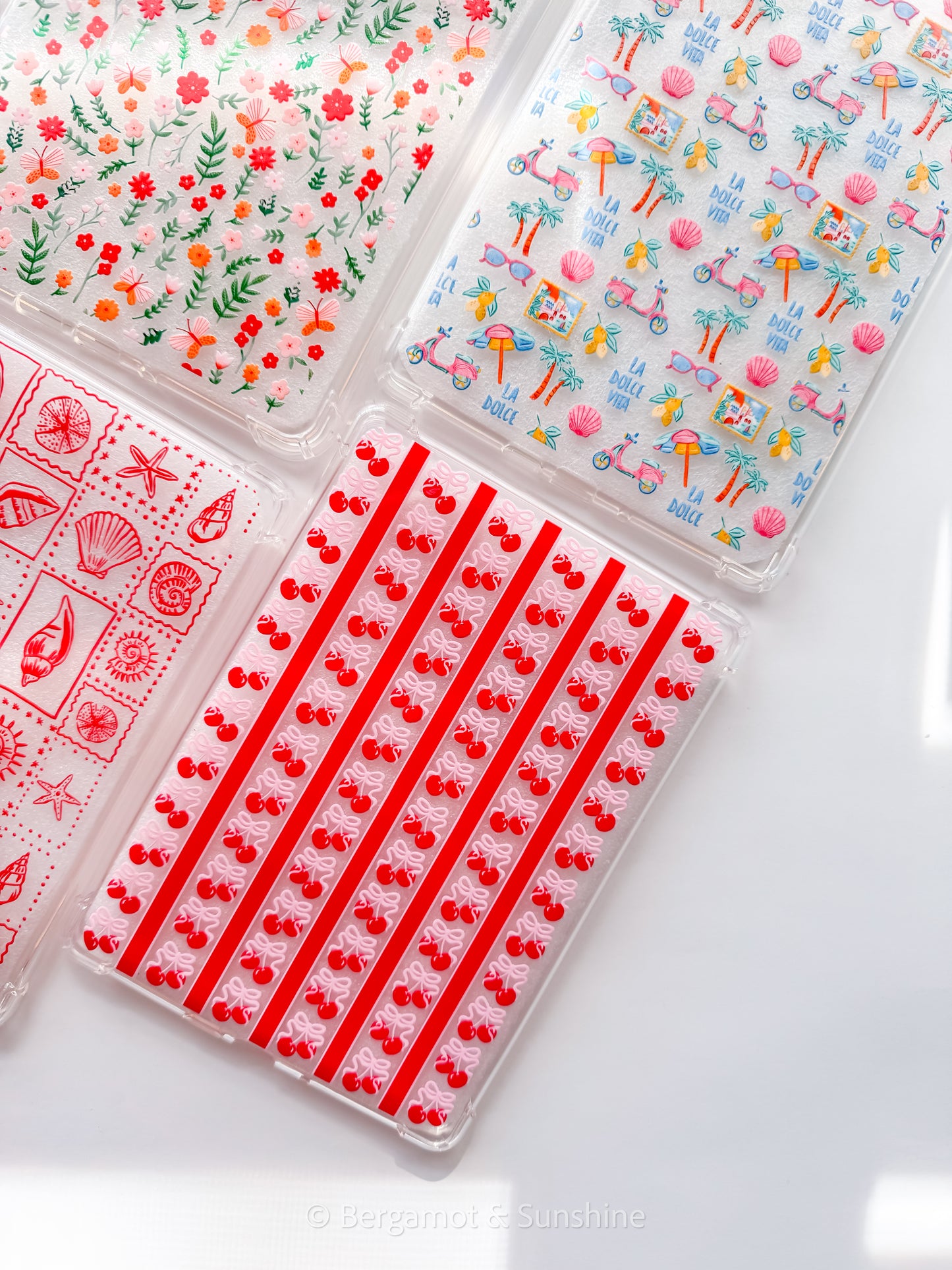 Striped Cherries Kindle Case
