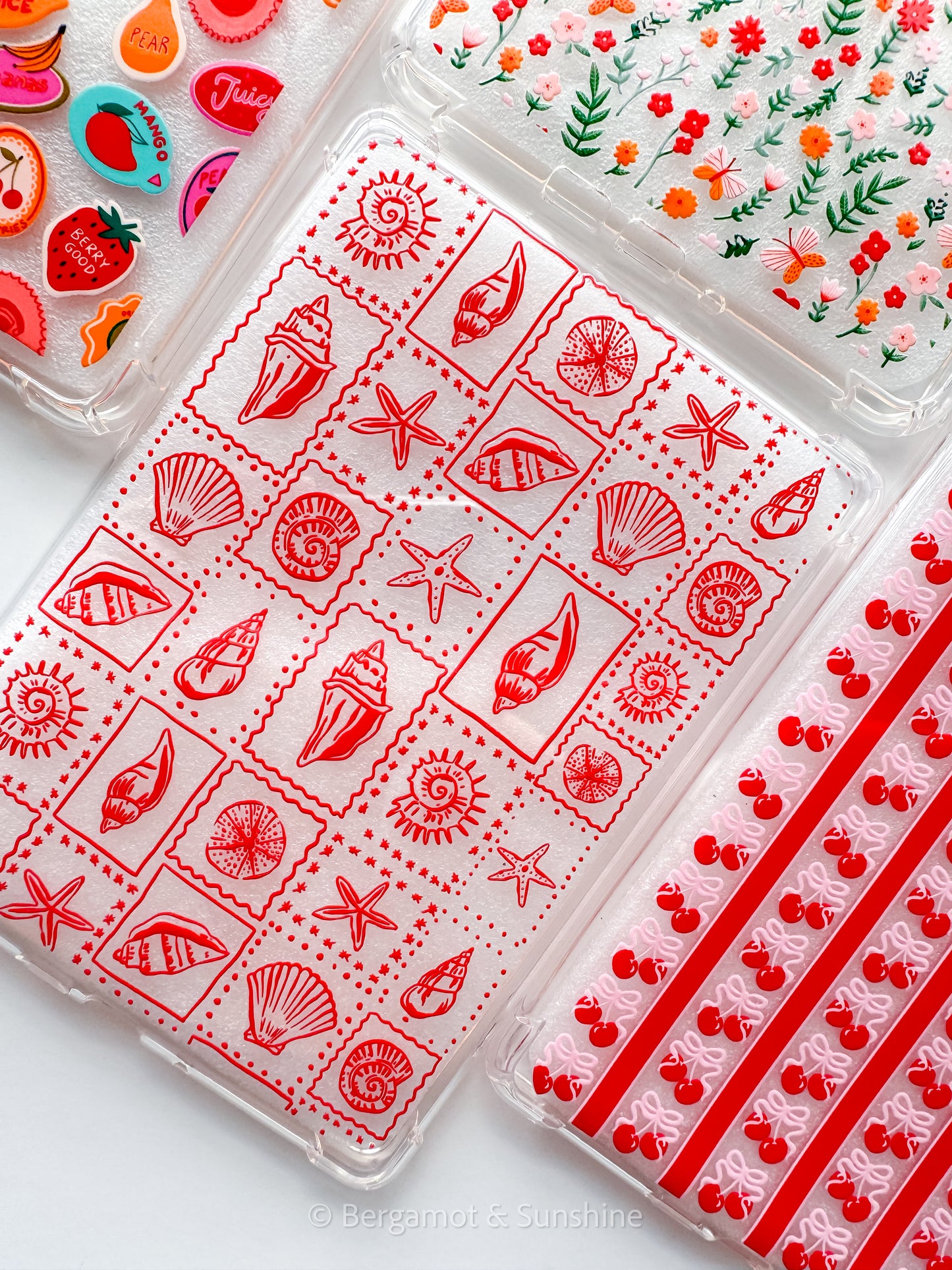 Sea Shell Stamps Kindle Case