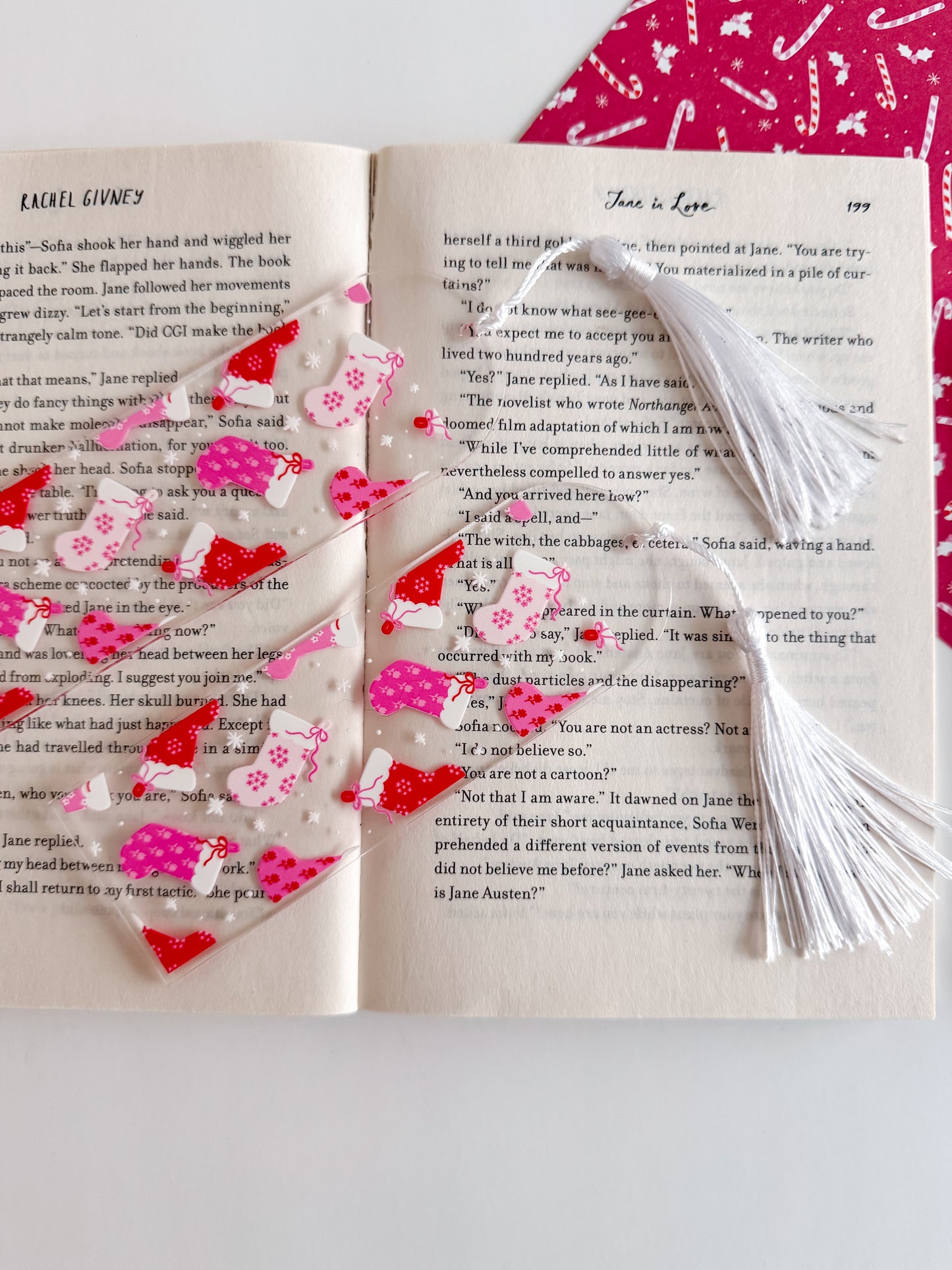 Holiday Stockings Bookmark