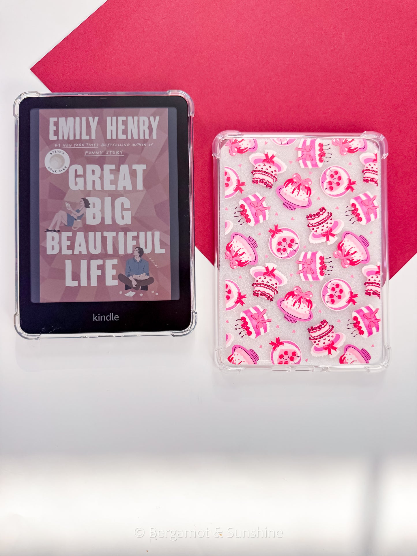 Cherries and Bows Birthday Cake Kindle Case