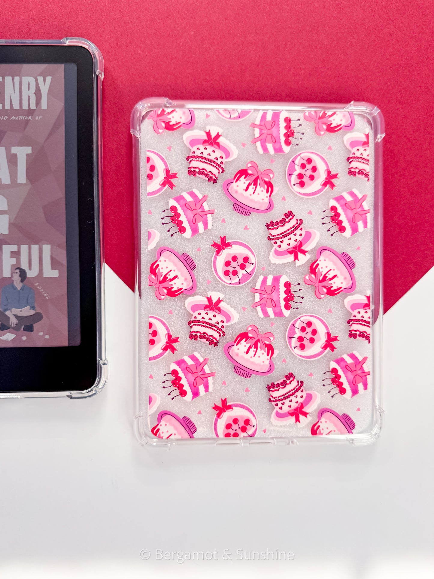Cherries and Bows Birthday Cake Kindle Case