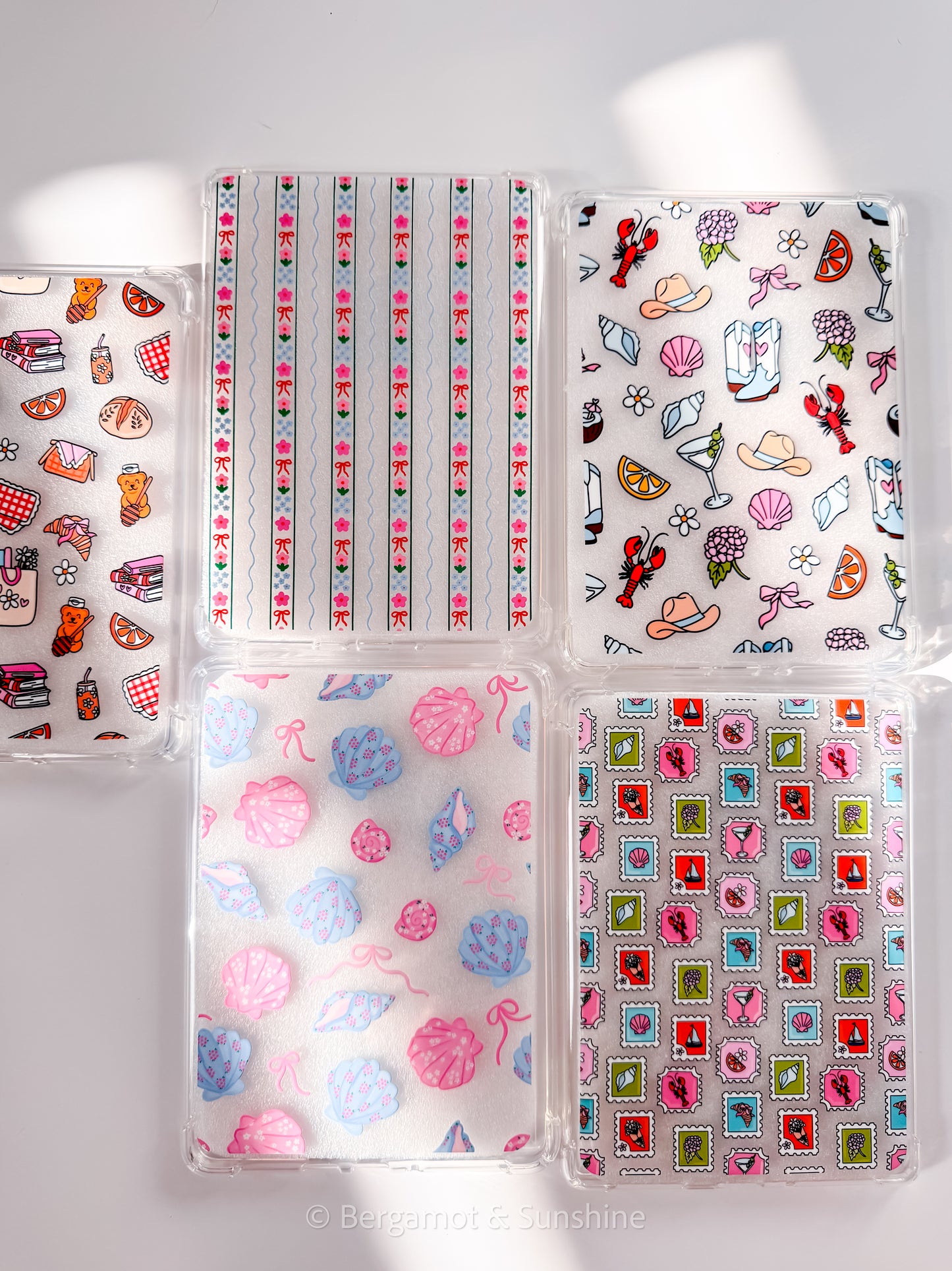 Vertical Flowers Kindle Case
