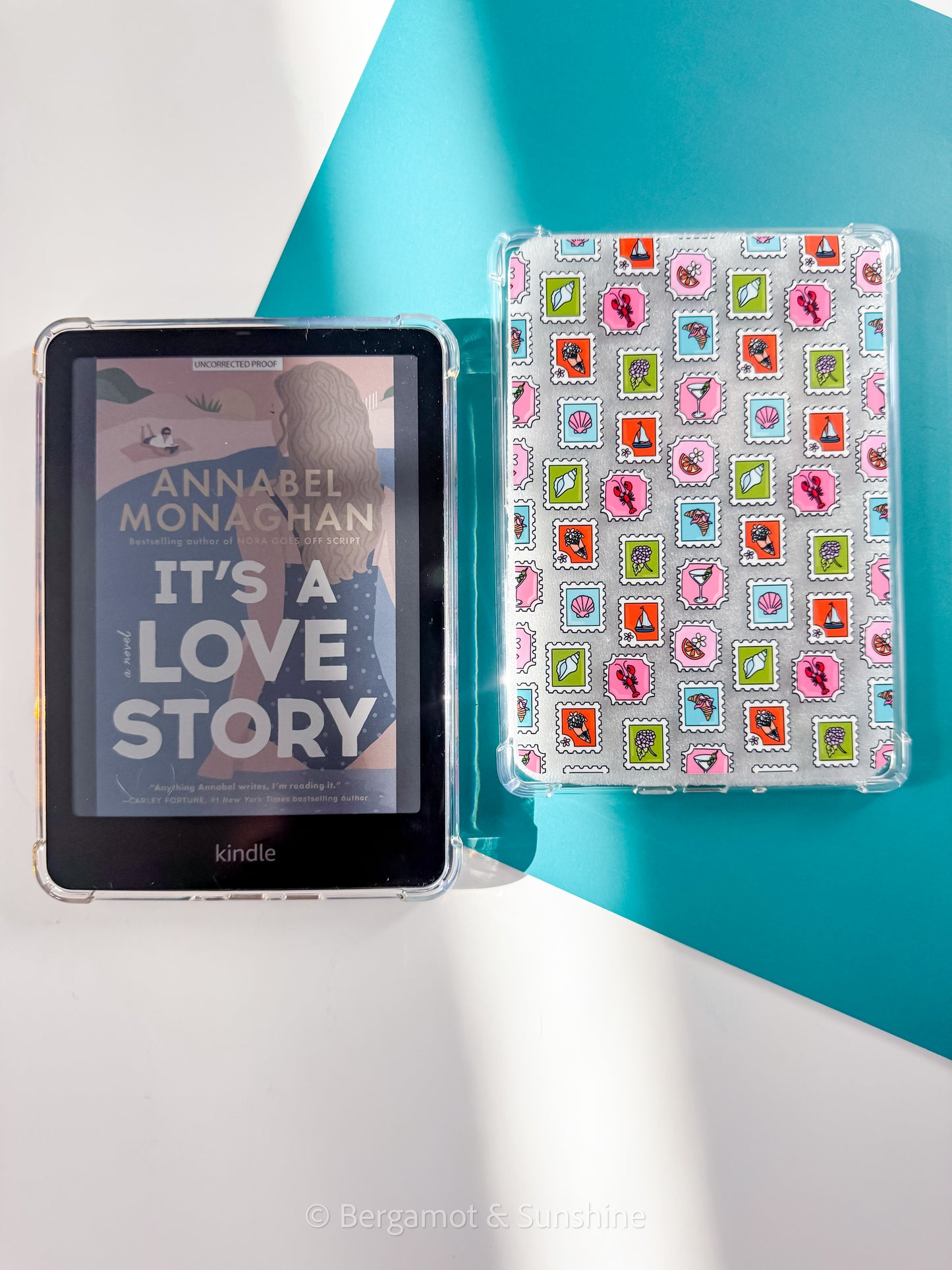 Beach Stamps E Reader Case