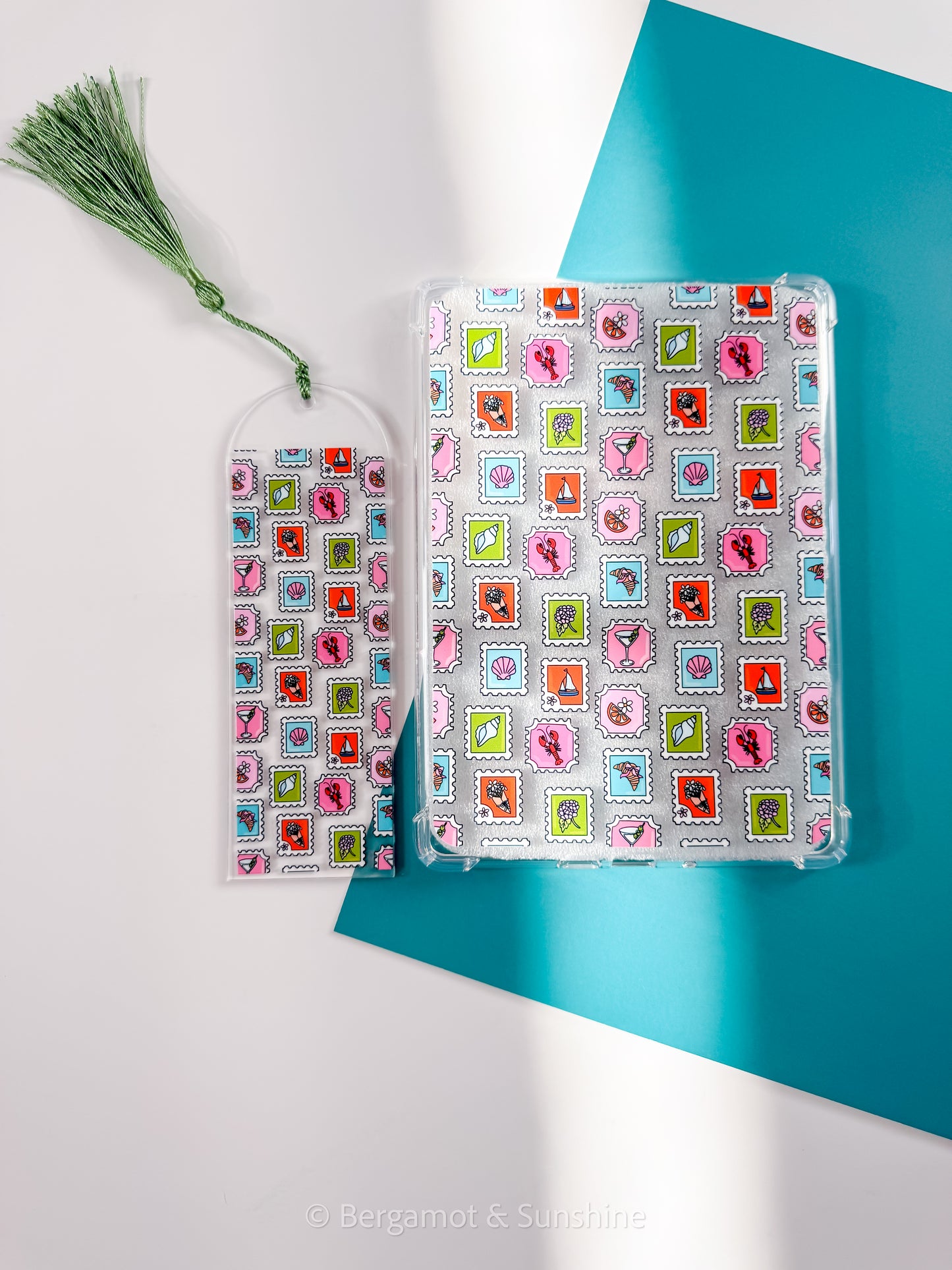 Beach Stamps E Reader Case