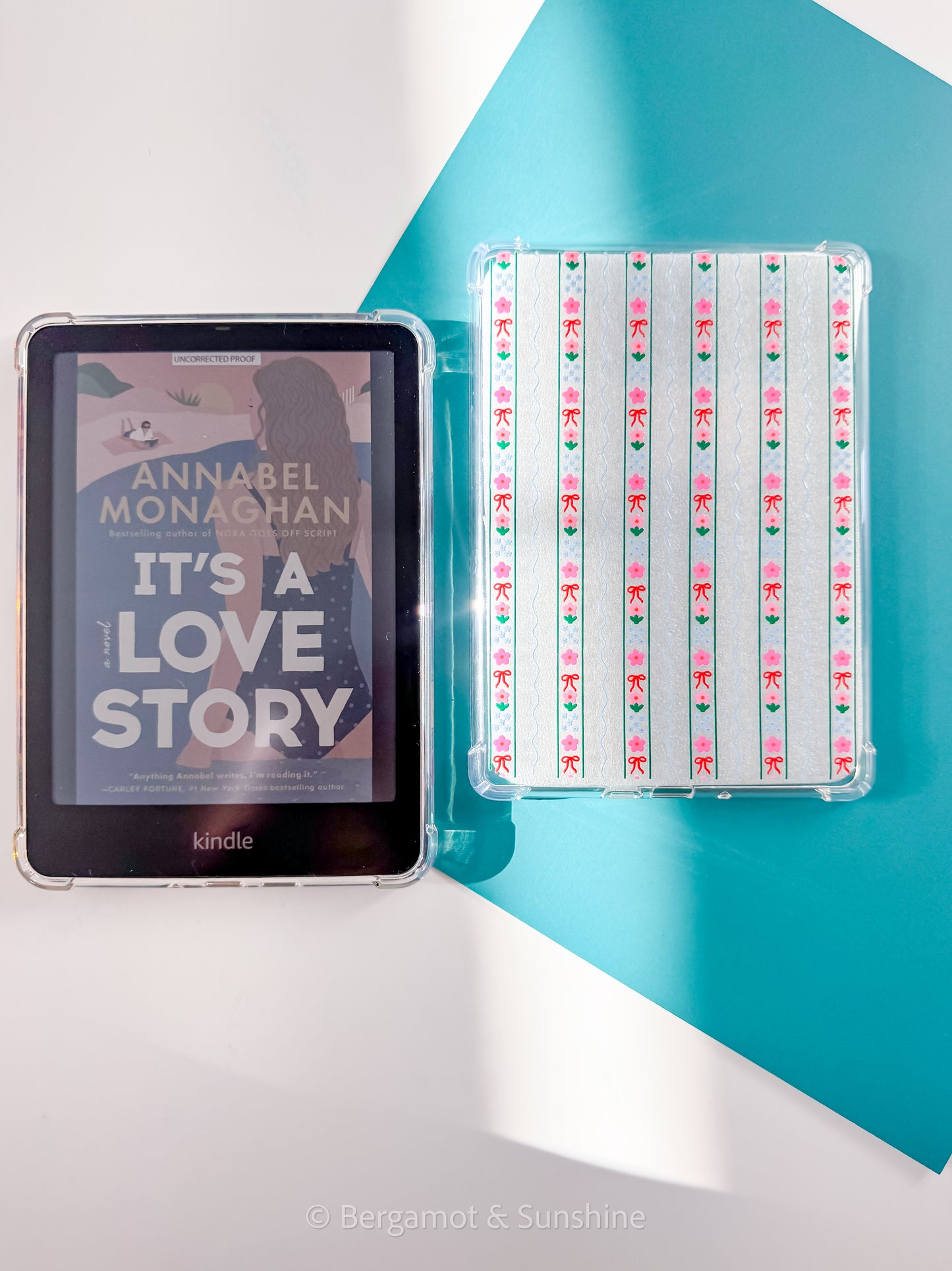 Vertical Flowers Kindle Case