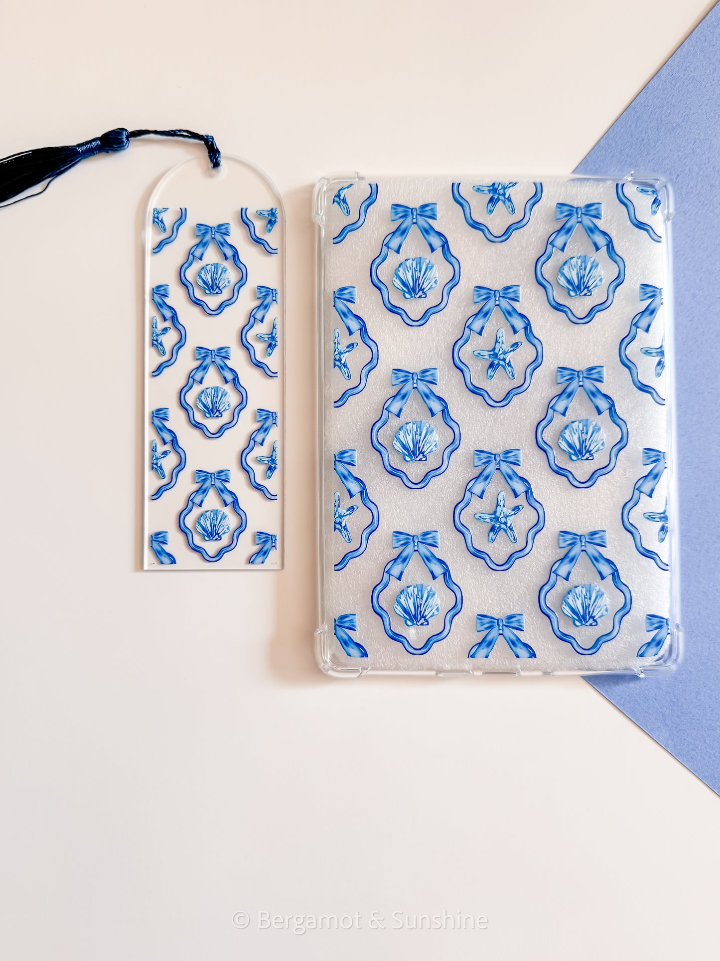 Framed Coquette Sea Shells Bookmark