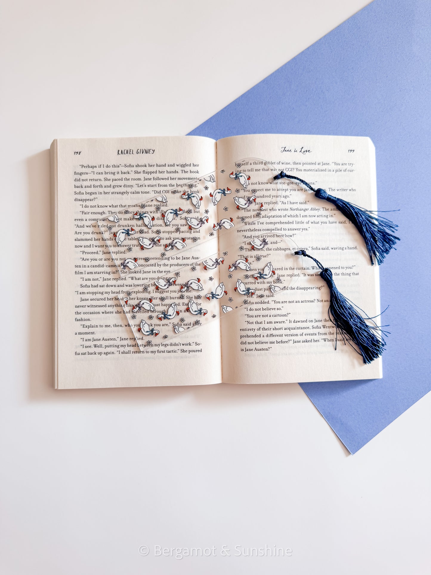 Geese and Flowers Bookmark