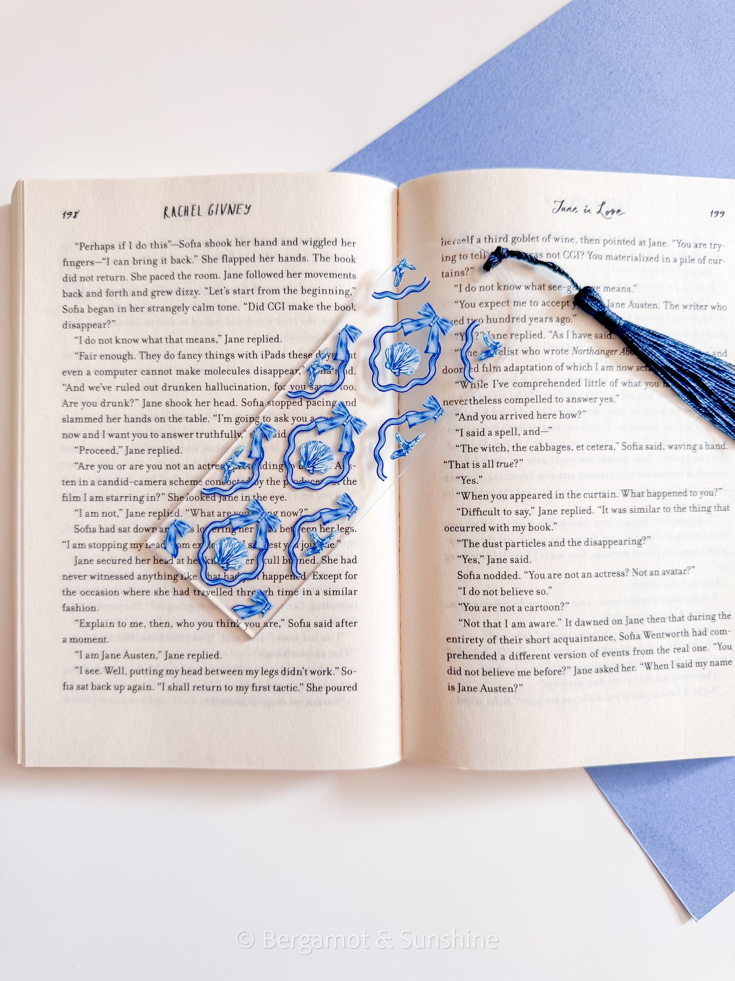 Framed Coquette Sea Shells Bookmark