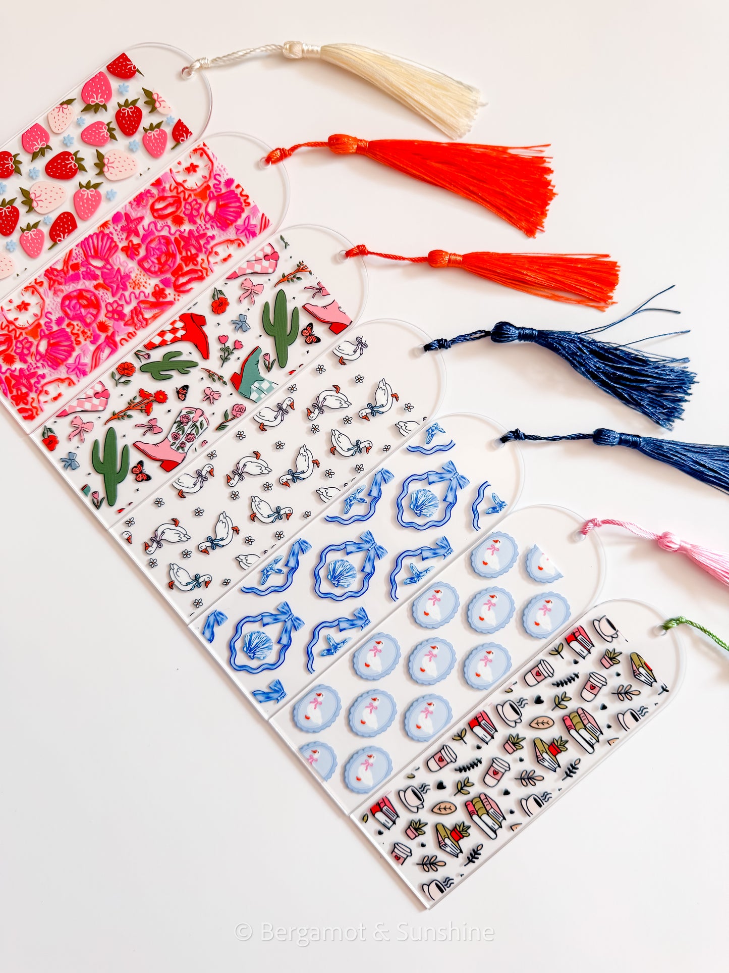 Geese and Flowers Bookmark