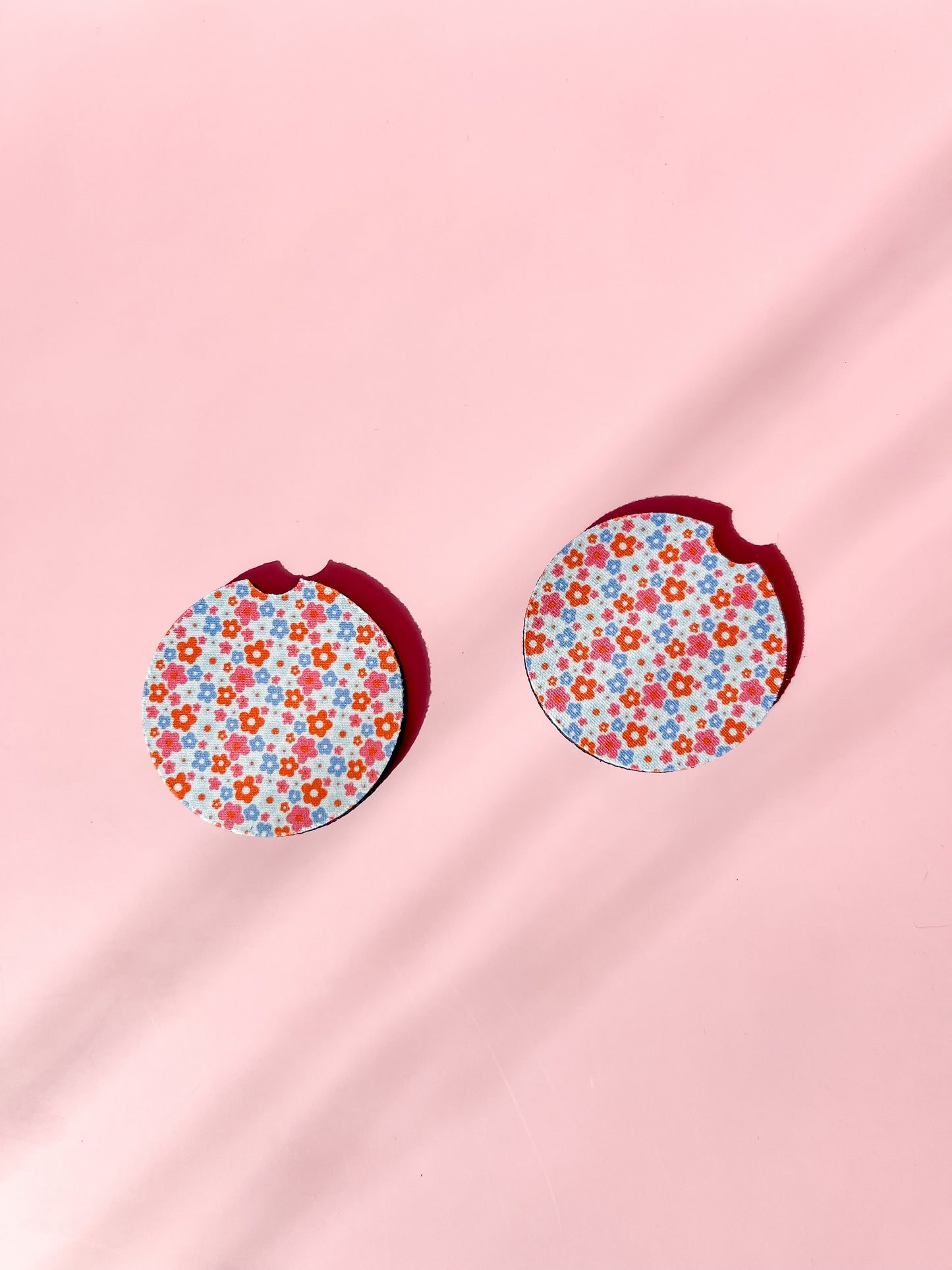 Mini Floral Car Coaster Set (more colors available)