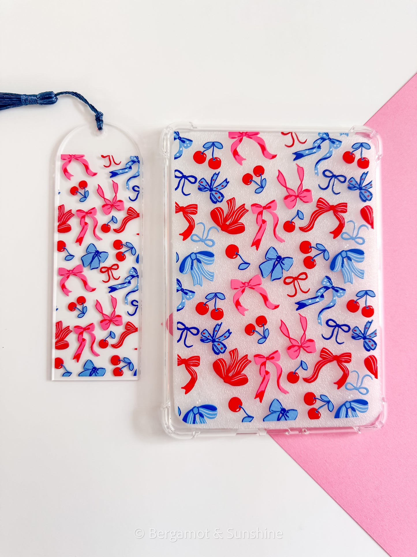 Cherry Ribbons Kindle Case