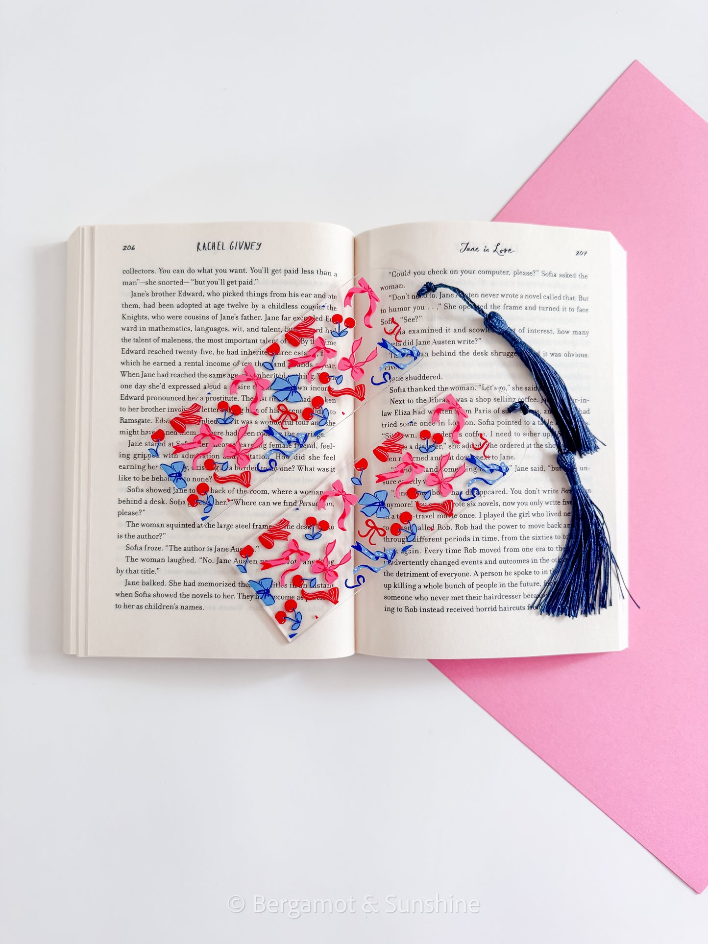 Cherry Ribbons Bookmark