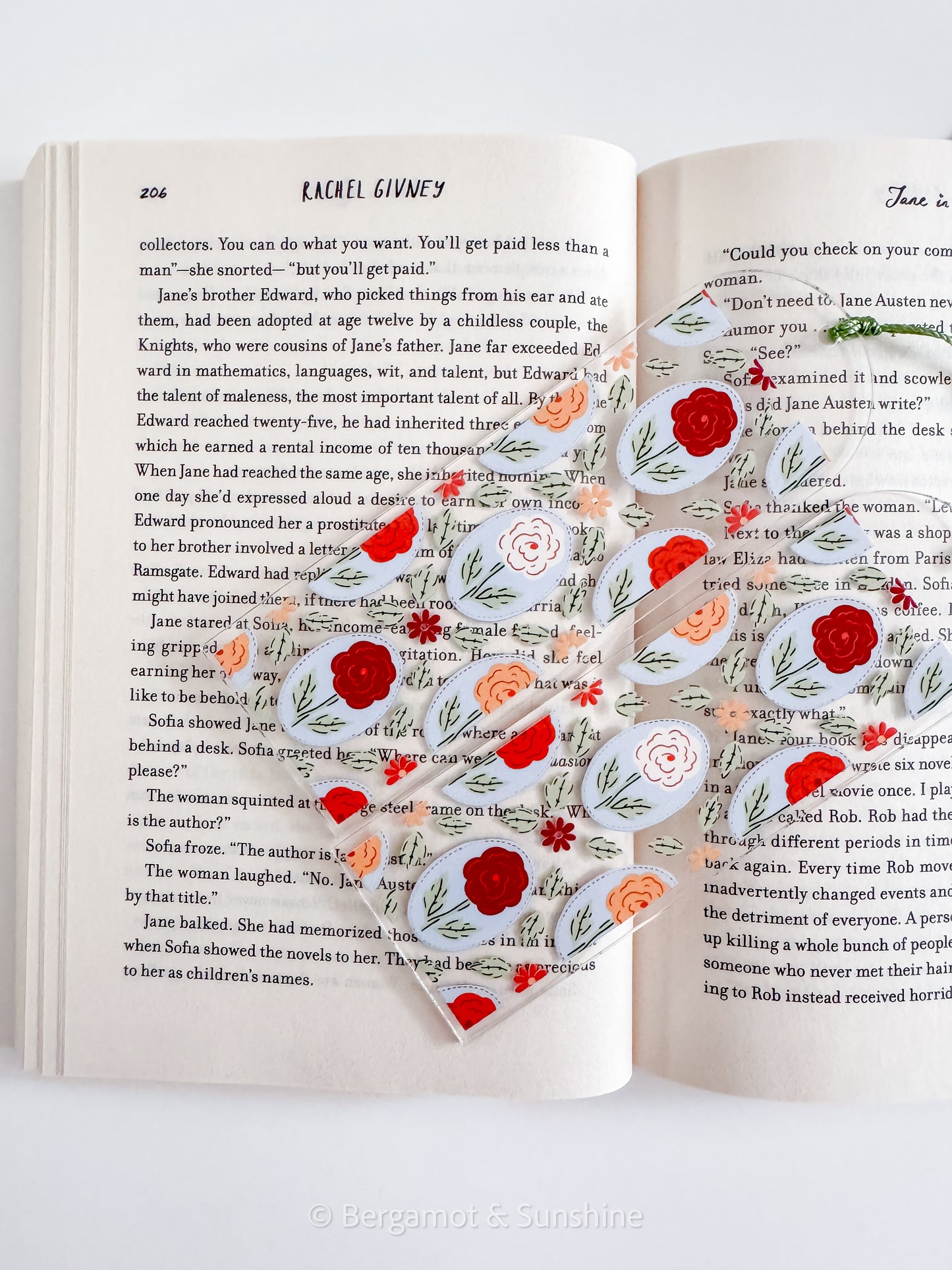 Rose Garden Cameo Bookmark