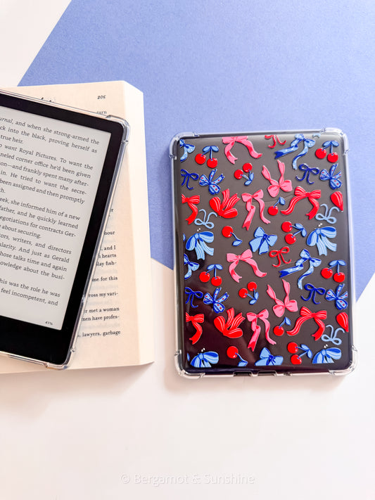 Cherry Ribbons Kindle Case