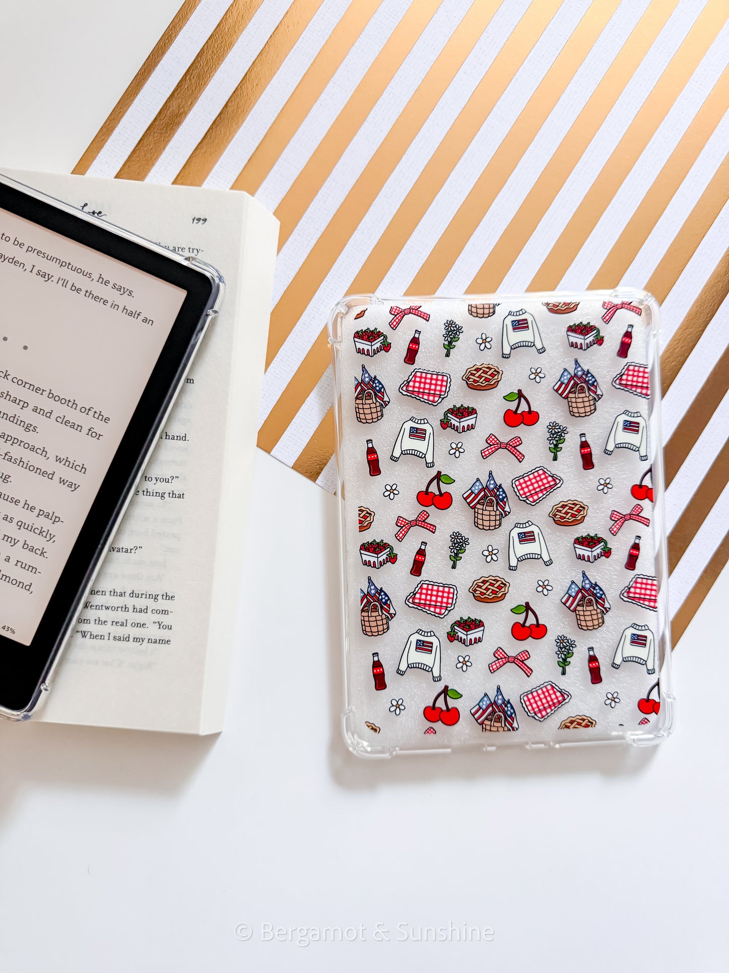 Americana Picnic Kindle Case