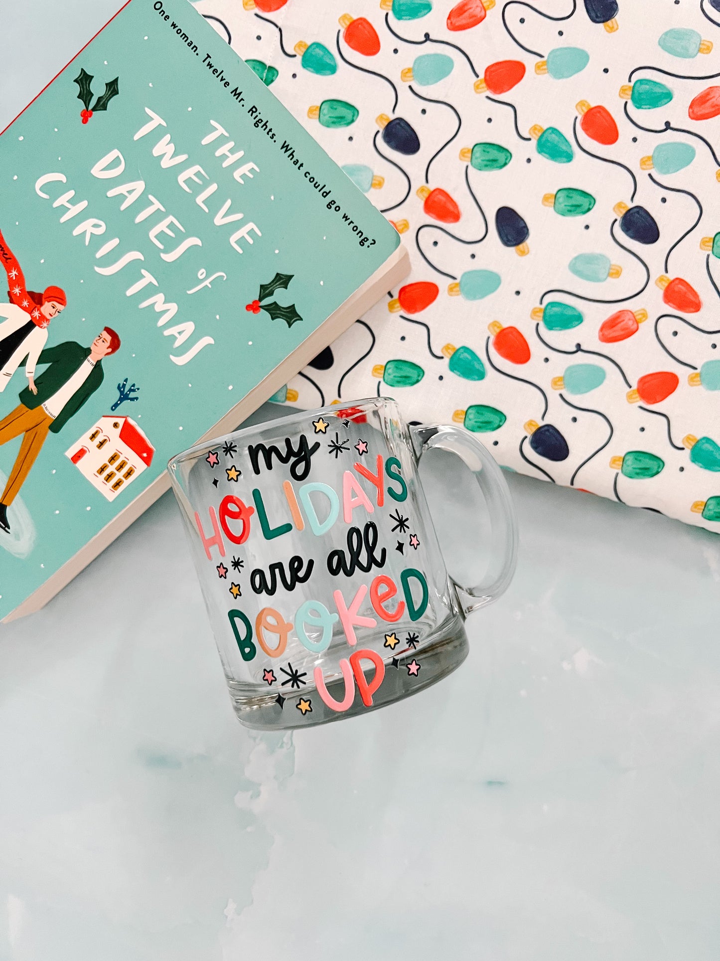 my holidays are all booked up glass coffee mug