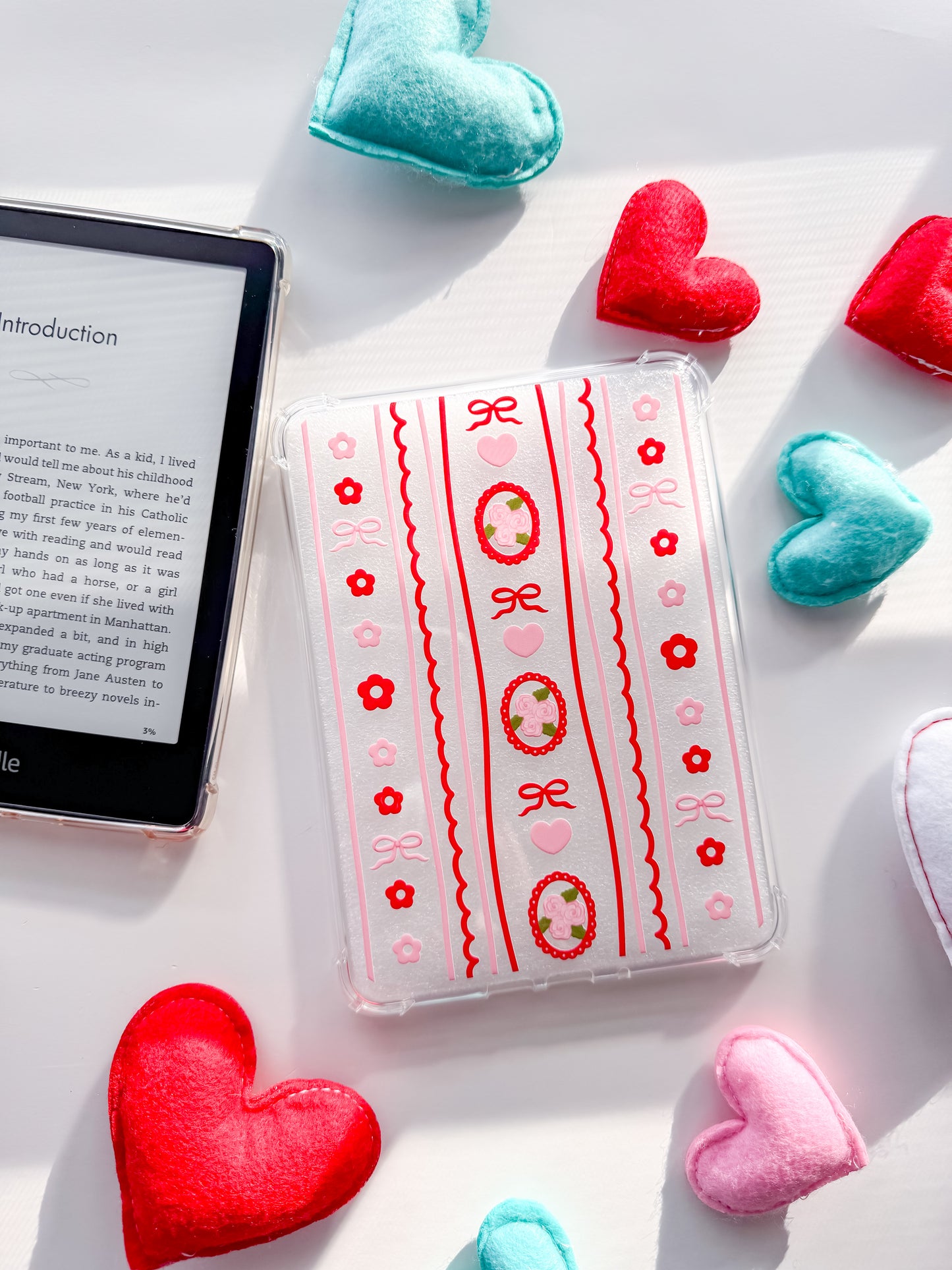 Valentine's Day Coquette Kindle Case